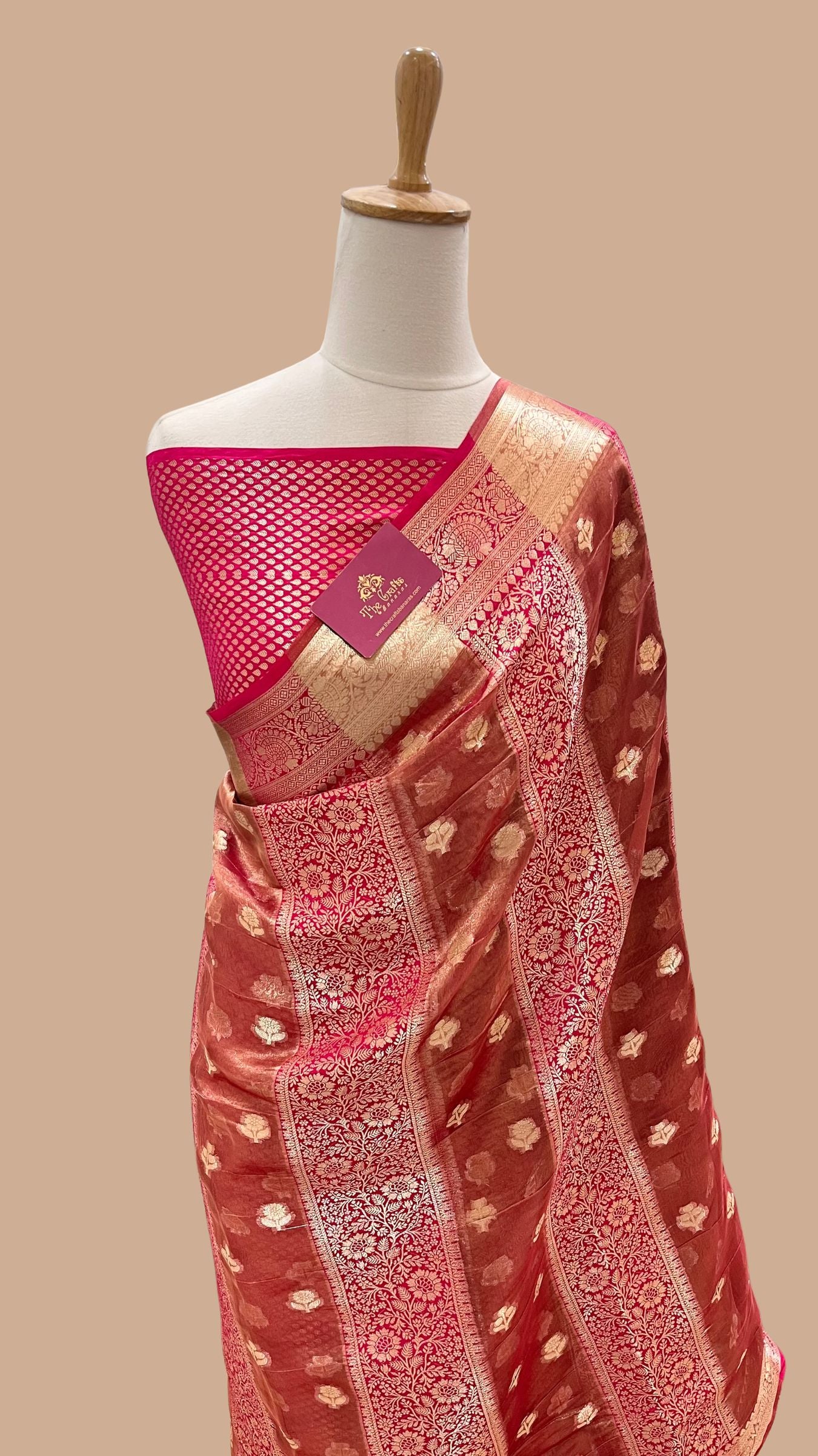 Pure Chiniya Tissue Silk Banarasi Saree