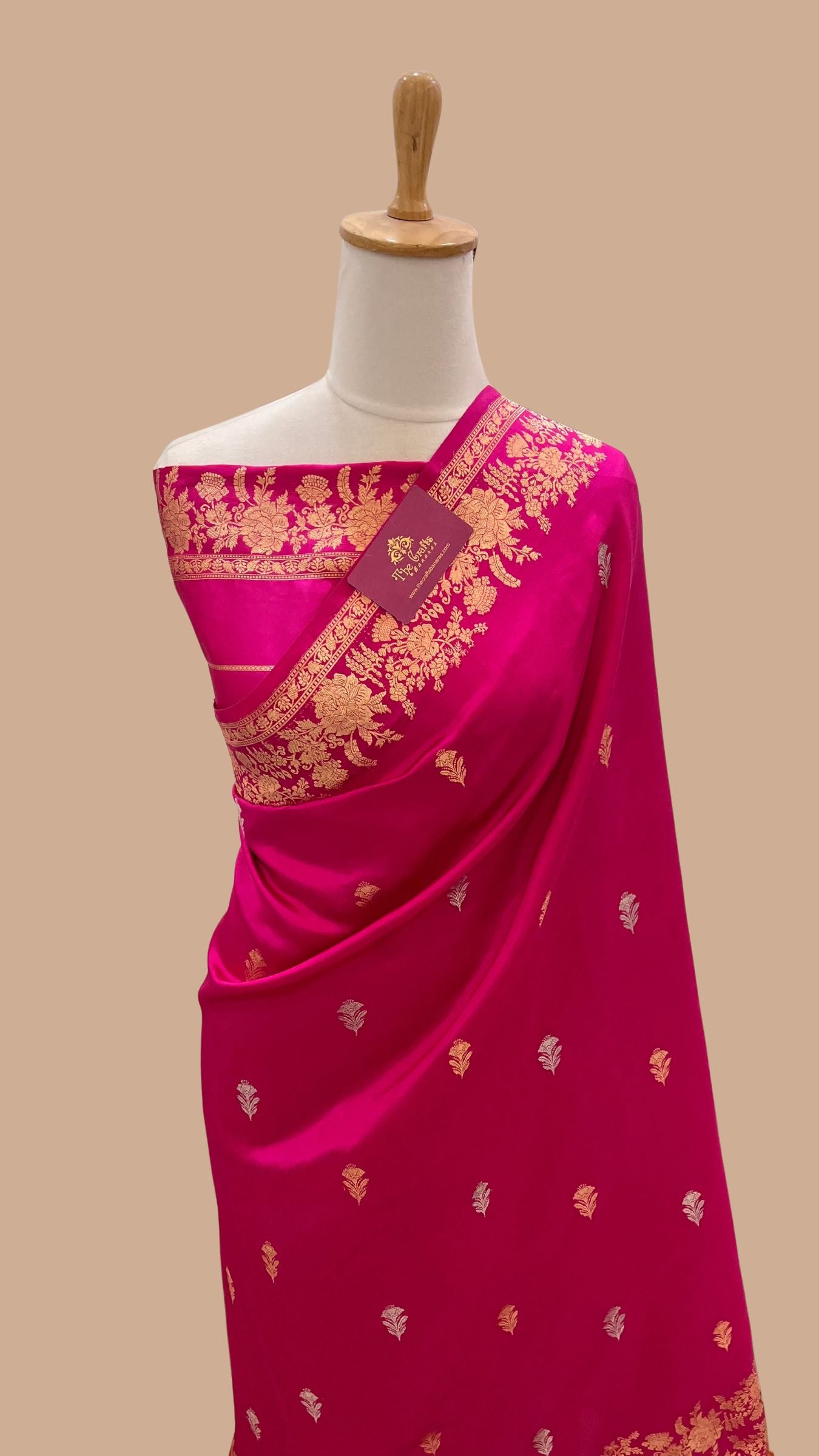 Pure Mango Silk Handloom Banarasi Saree