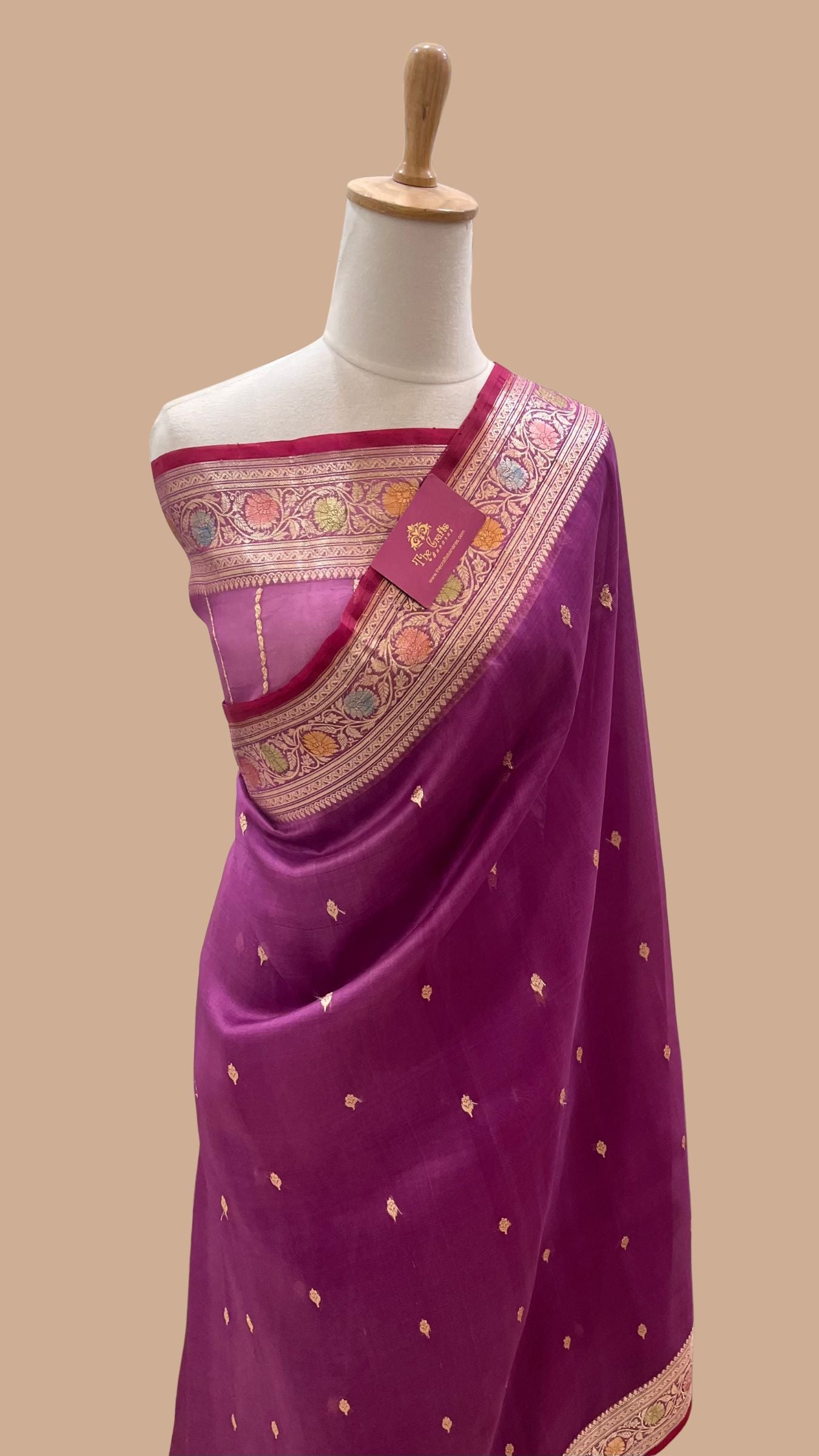 Pure Kora Silk Handloom Banarasi Saree