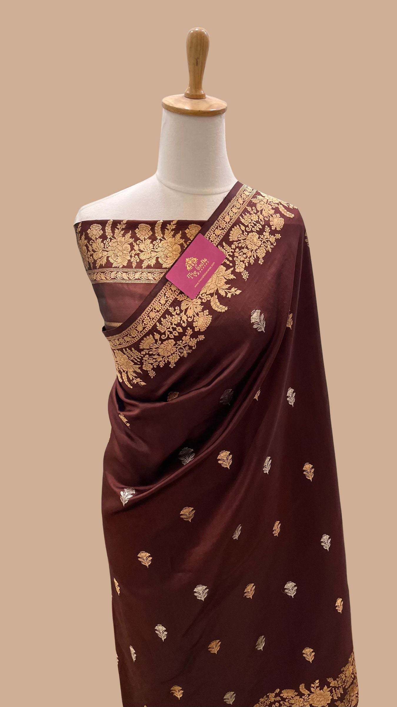 Pure Mango Silk Handloom Banarasi Saree