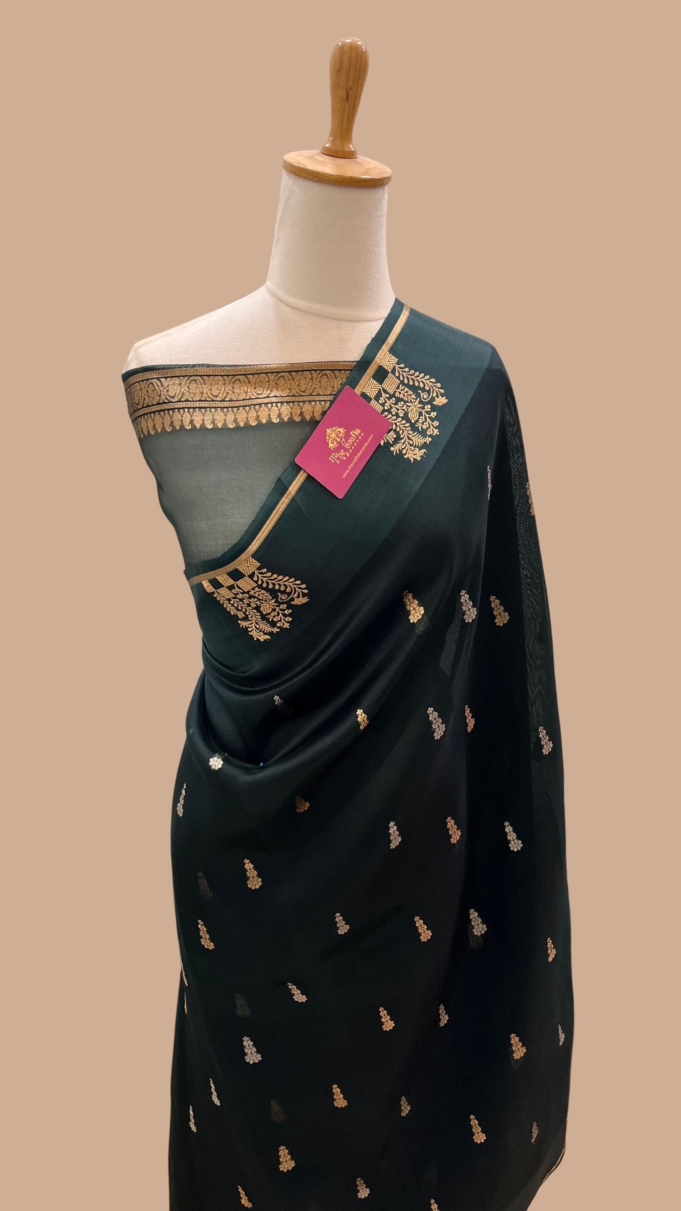 Pure Kora Silk Handloom Banarasi Saree
