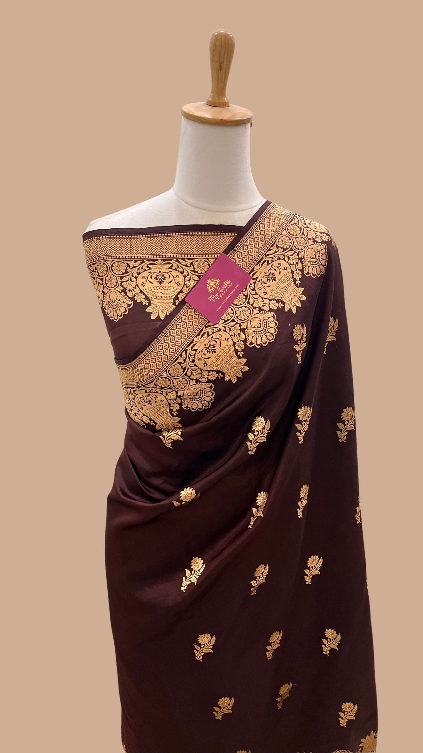 Pure Mango Silk Handloom Banarasi Saree