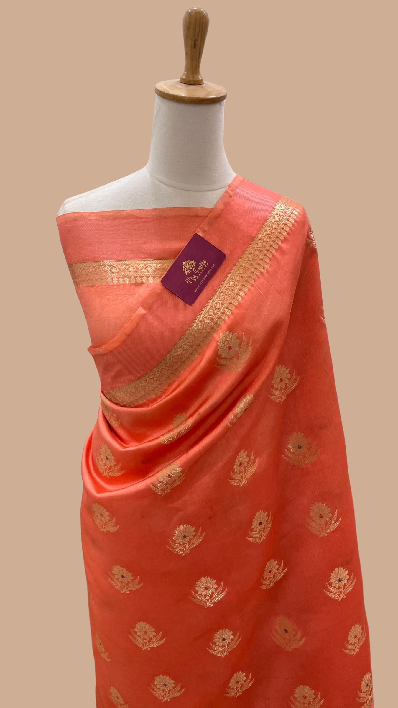 Pure Mango Silk Banarasi Saree