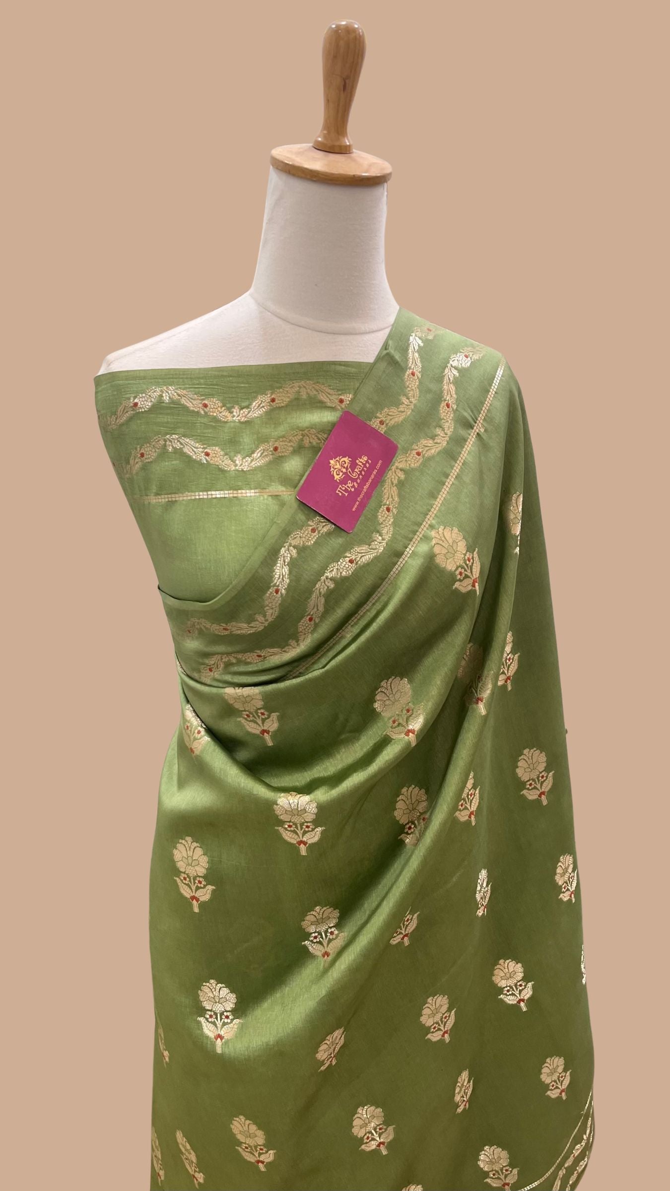 Pure Mango Silk Banarasi Saree
