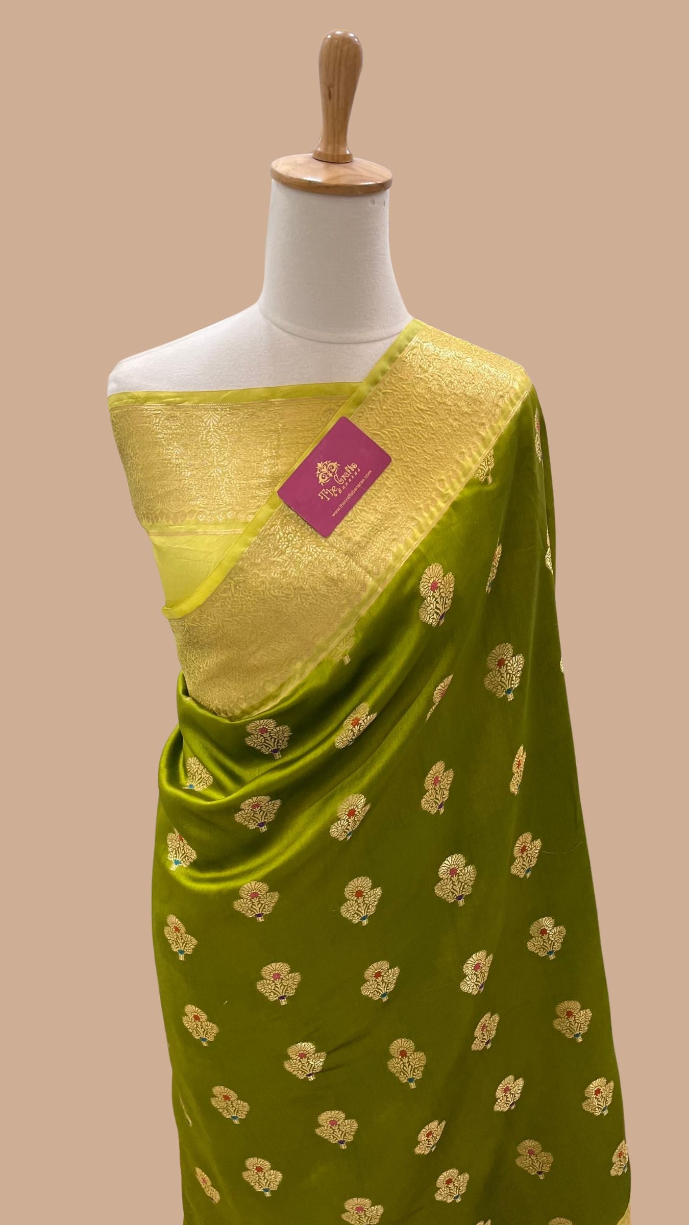 Pure Mango Silk Banarasi Saree
