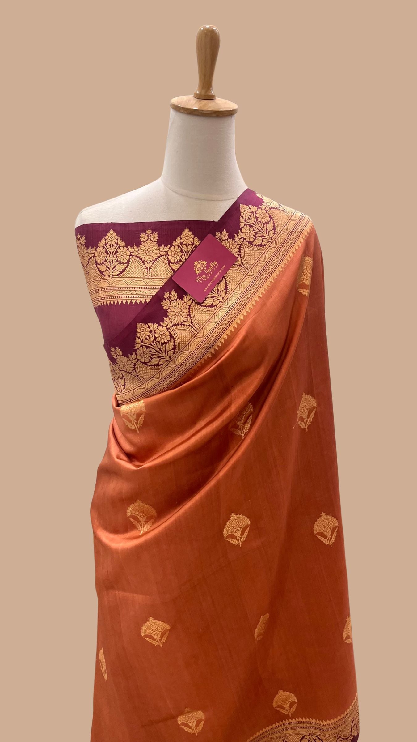 Pure Mango Silk Handloom Banarasi Saree