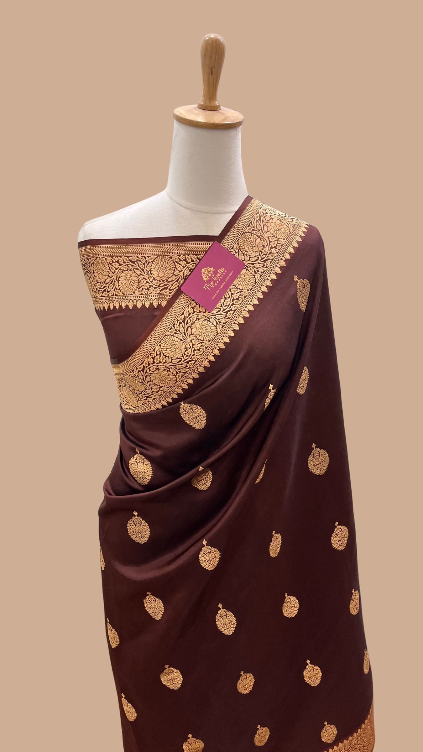 Pure Mango Silk Handloom Banarasi Saree