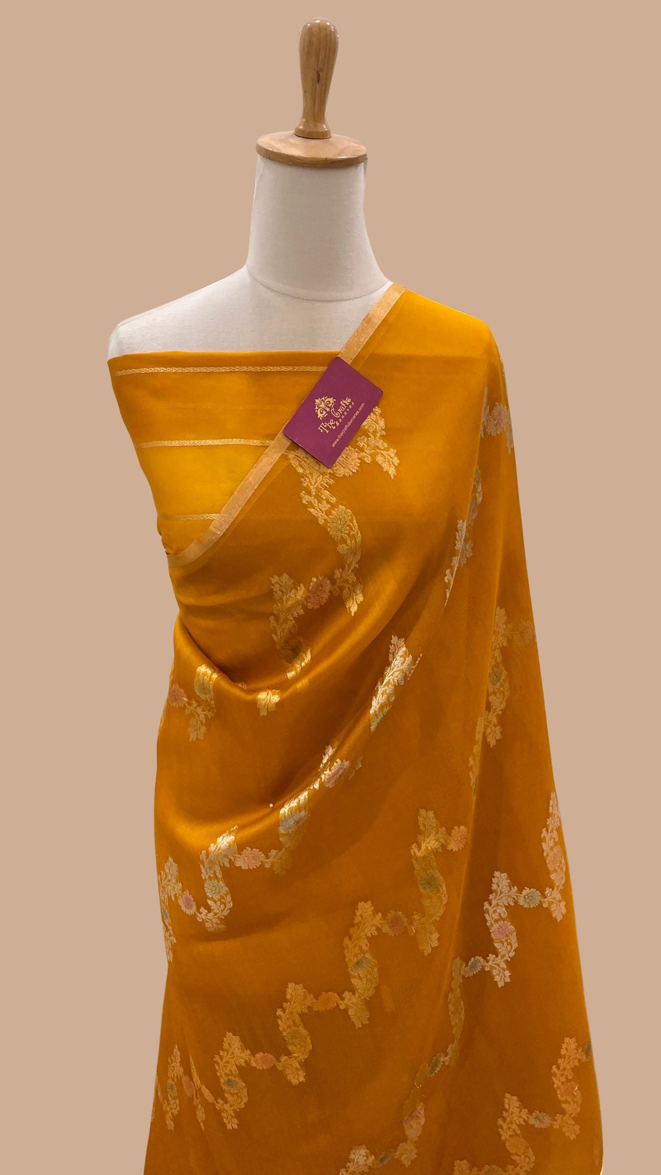 Pure Kora Silk Handloom Banarasi Saree