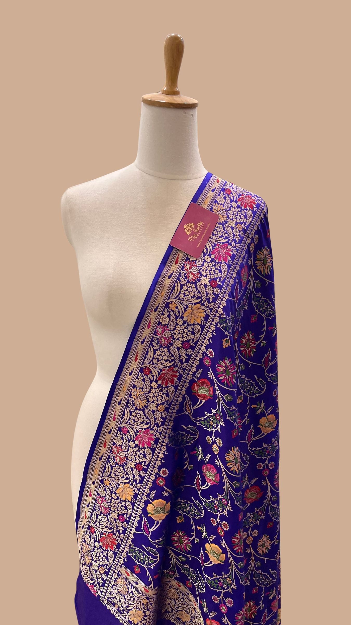 Pure Katan Silk Banarasi Handloom Dupatta