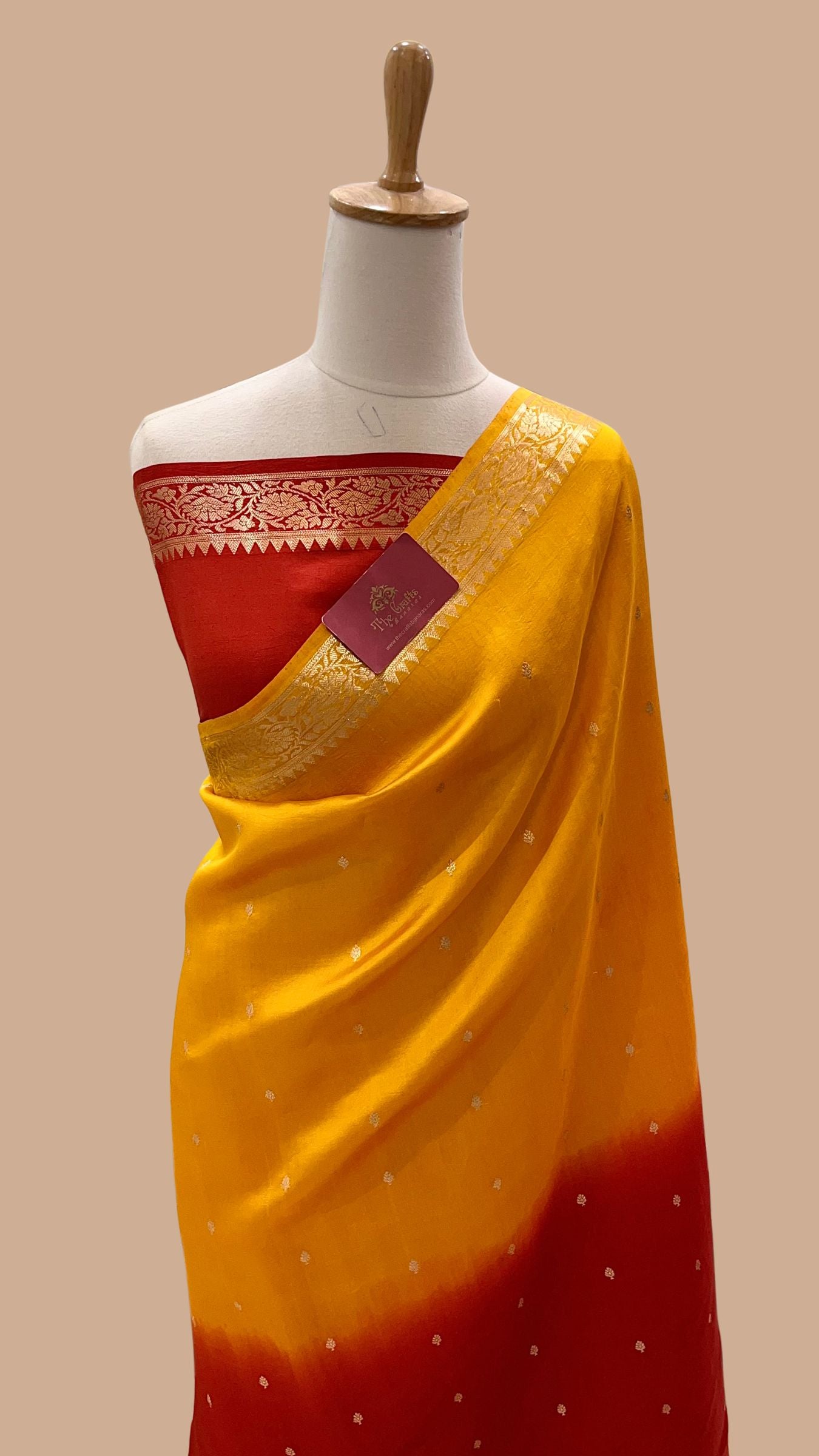 Pure Mango Silk Handloom Banarasi Saree