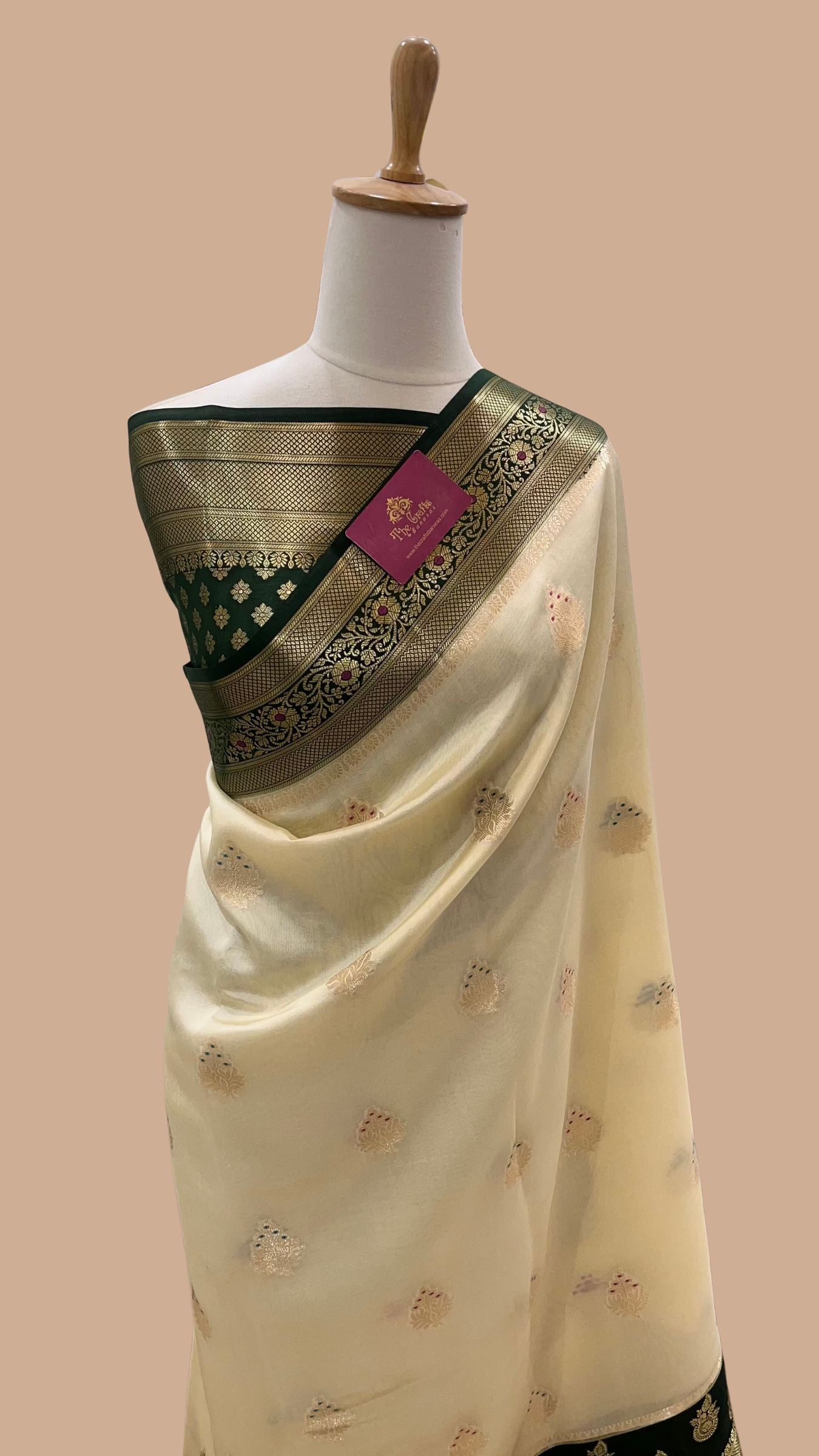 Pure Dupion Silk Banarasi Saree