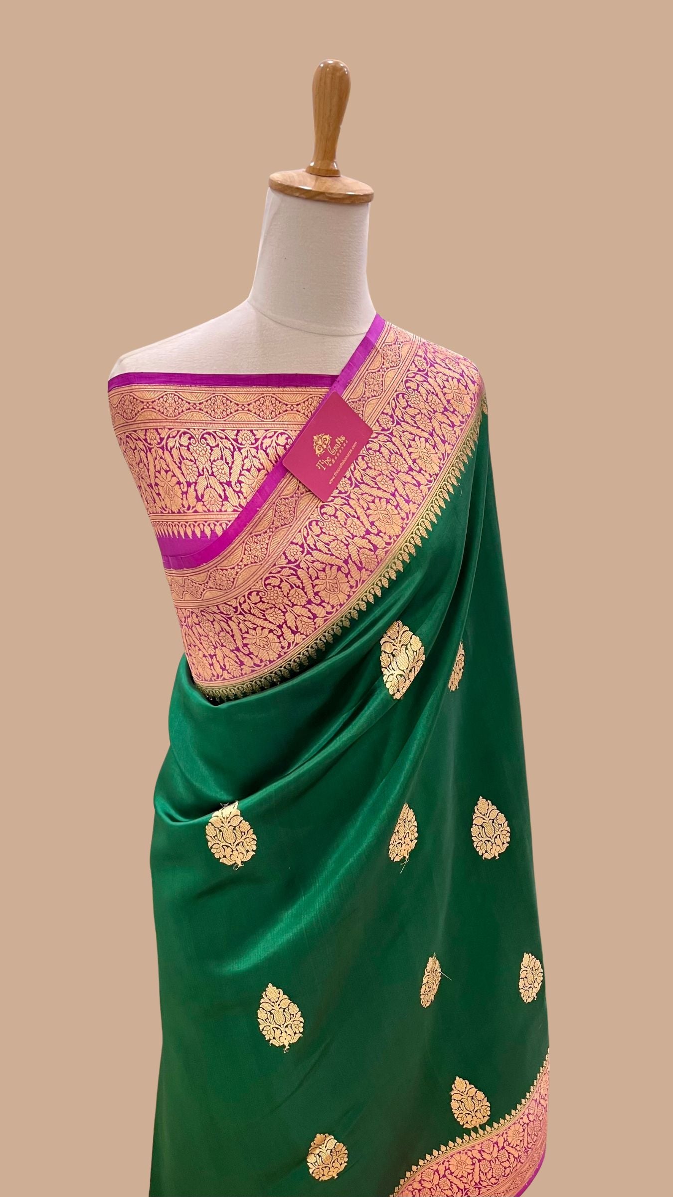 Pure Mango Silk Handloom Banarasi Saree