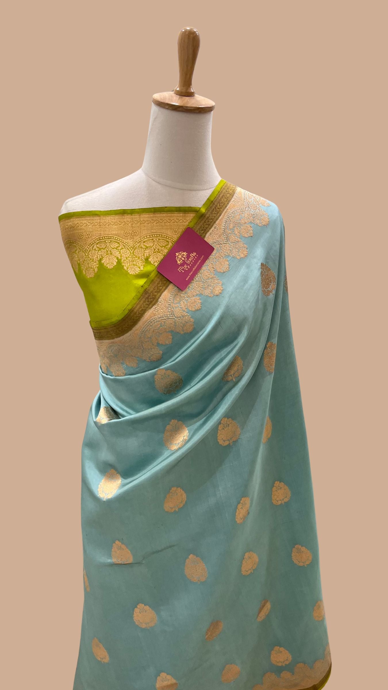 Pure Mango Silk Handloom Banarasi Saree