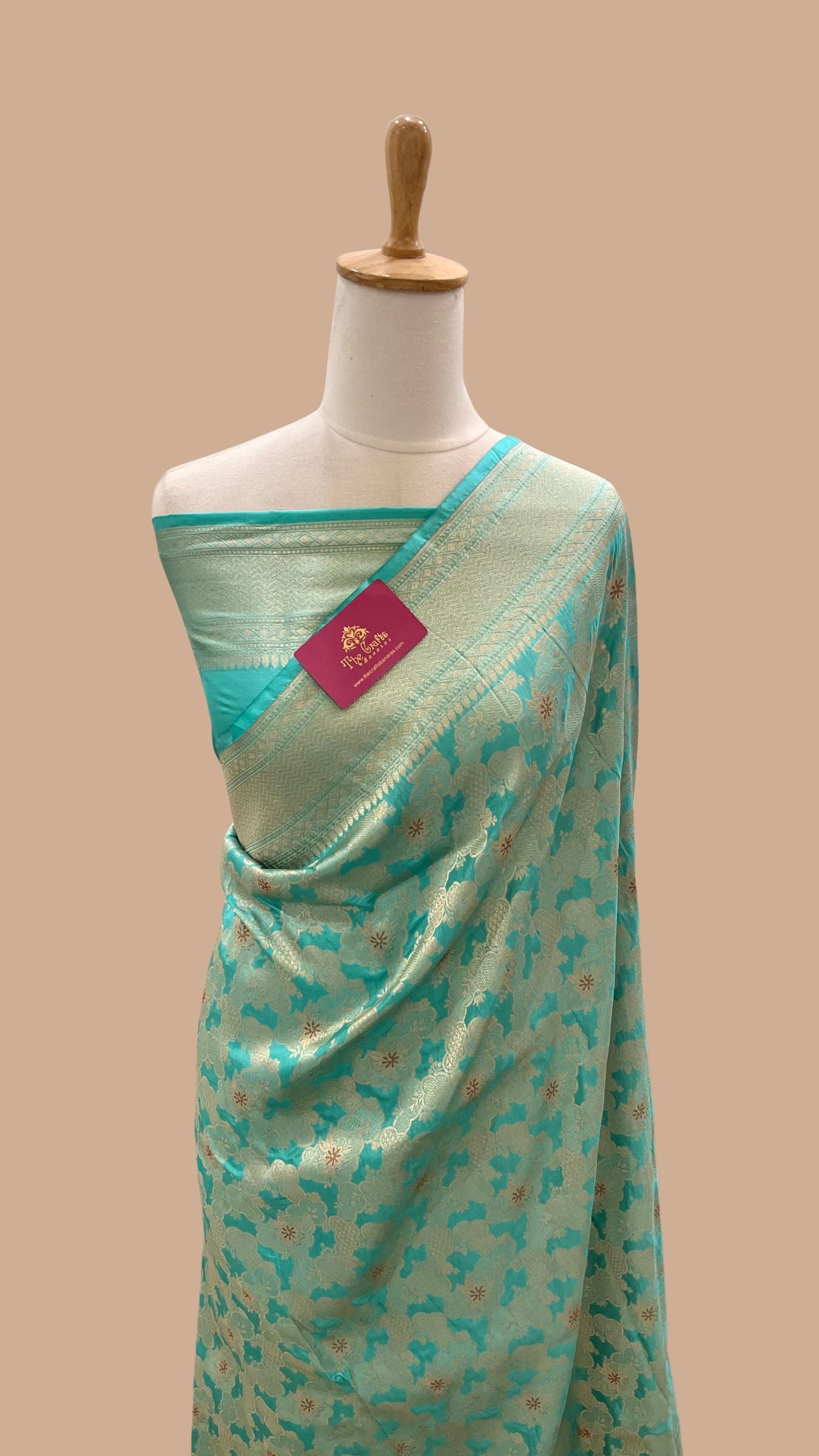 Pure Katan Silk Handloom Banarasi Saree - Tanchui Brocade Meena