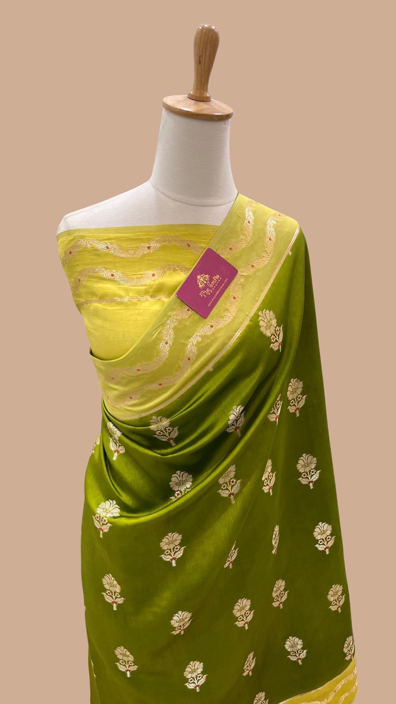 Pure Mango Silk Banarasi Saree