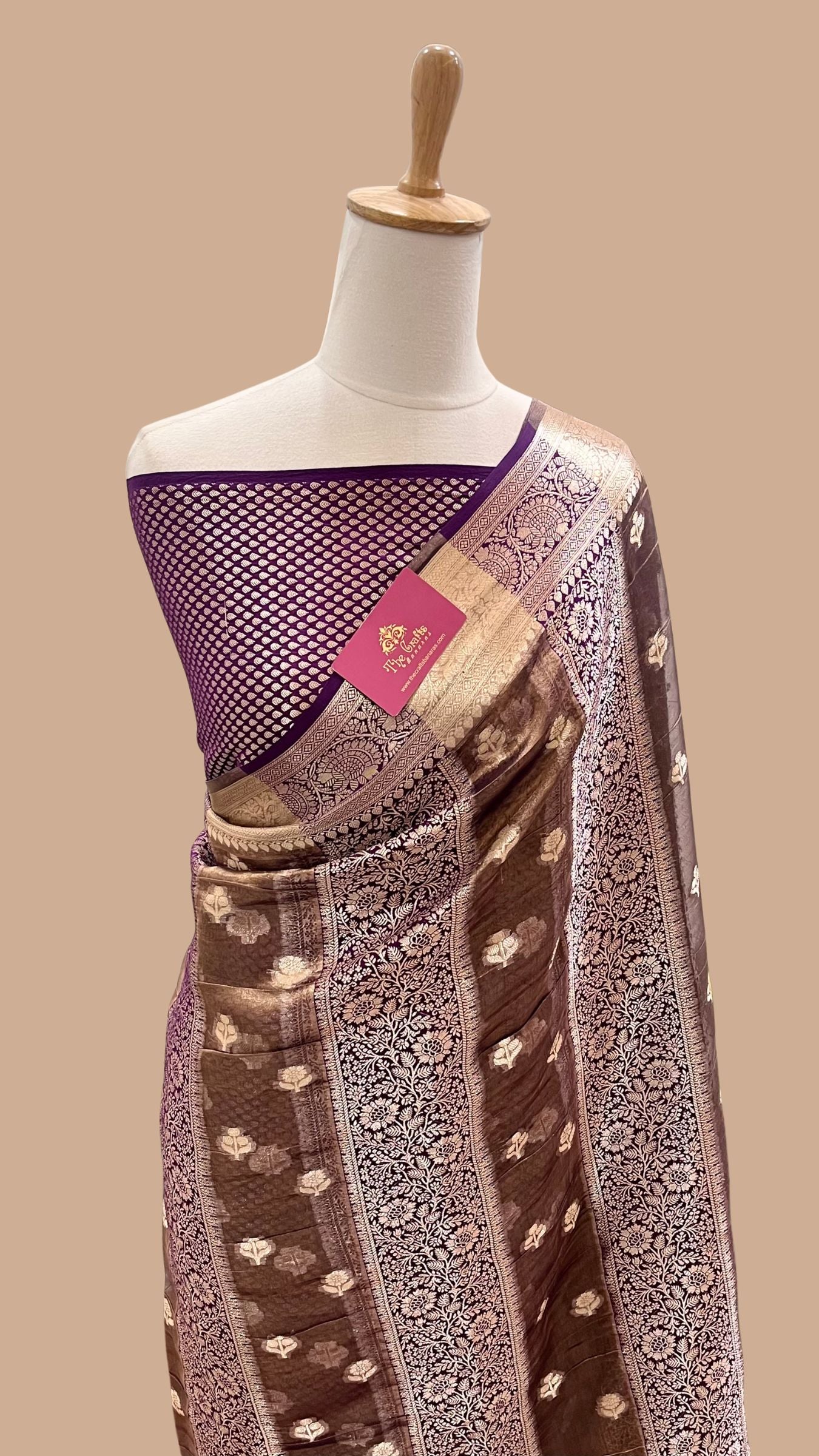 Pure Chiniya Tissue Silk Banarasi Saree