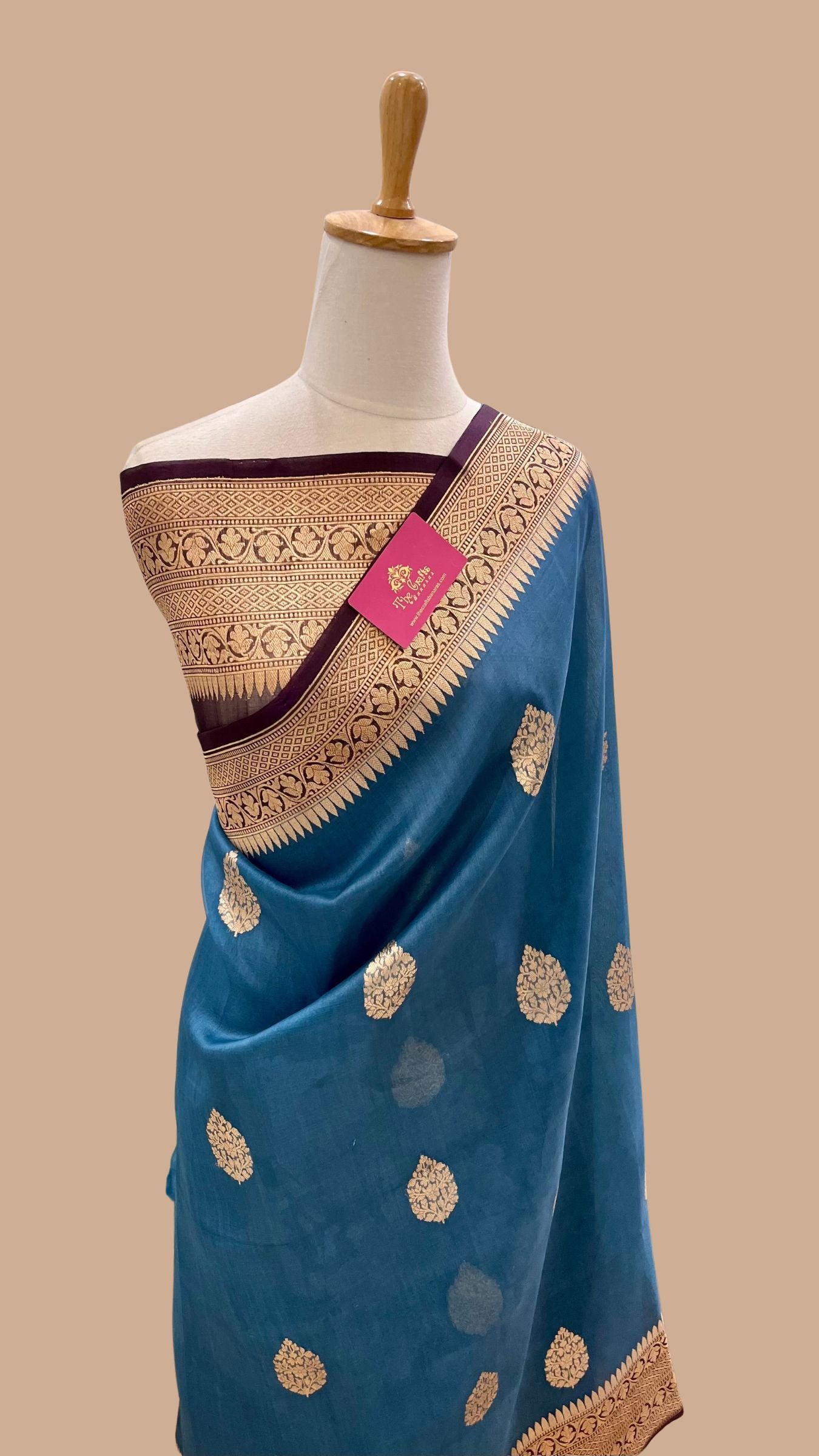 Pure Mango Silk Handloom Banarasi Saree