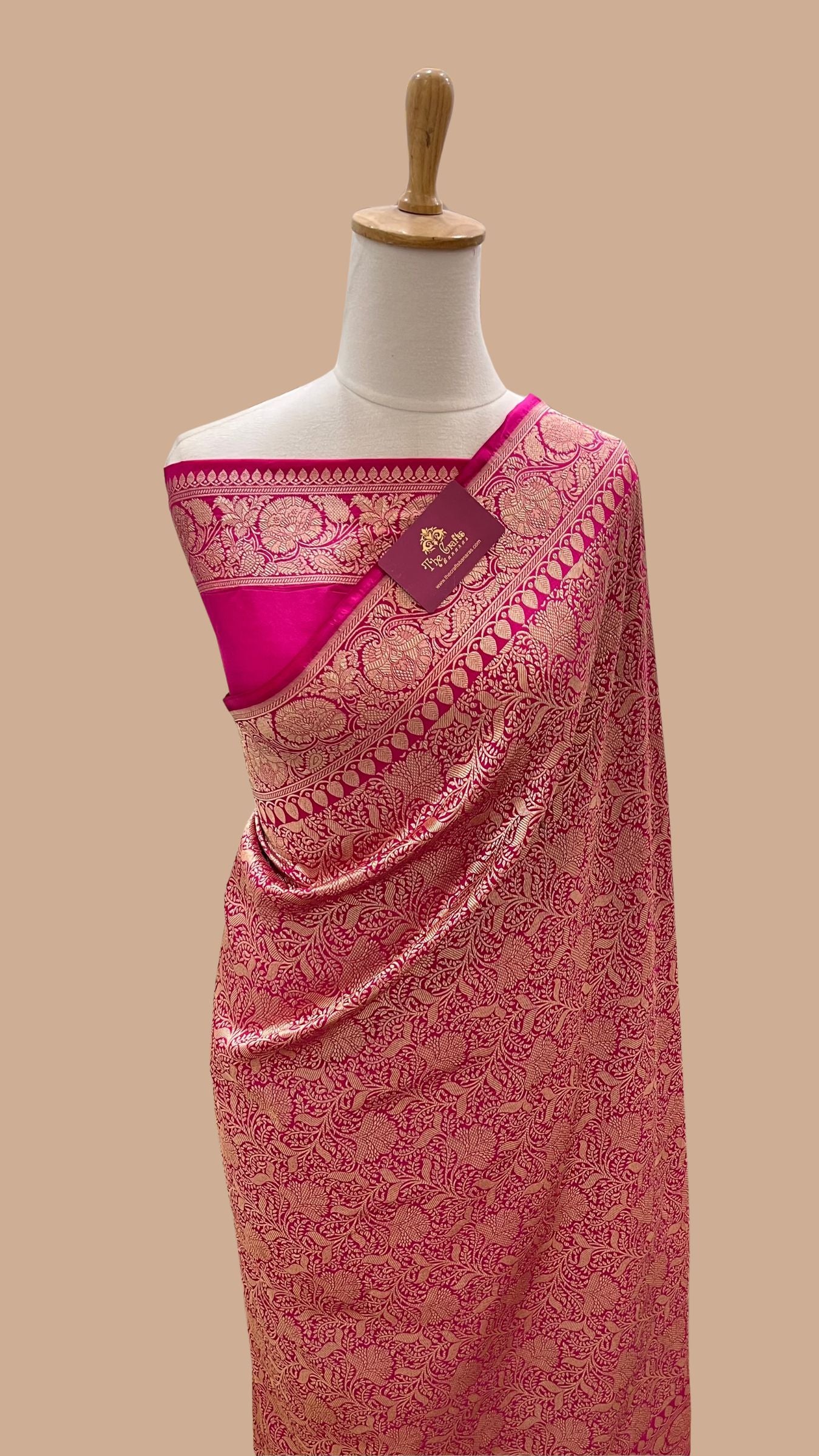Pure Katan Silk Handloom Banarasi Saree - Tanchui Brocade