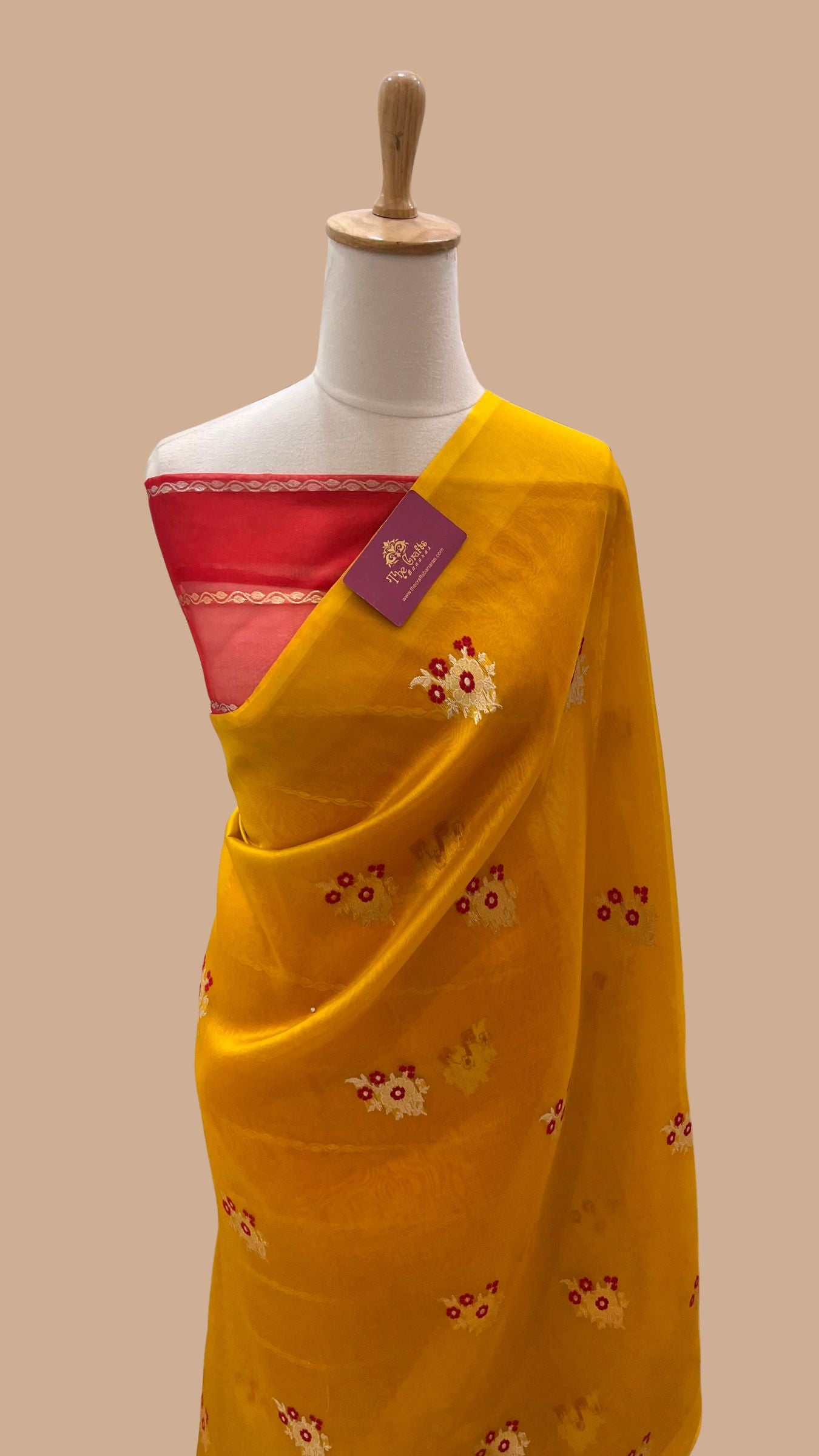 Pure Kora Silk Handloom Banarasi Saree