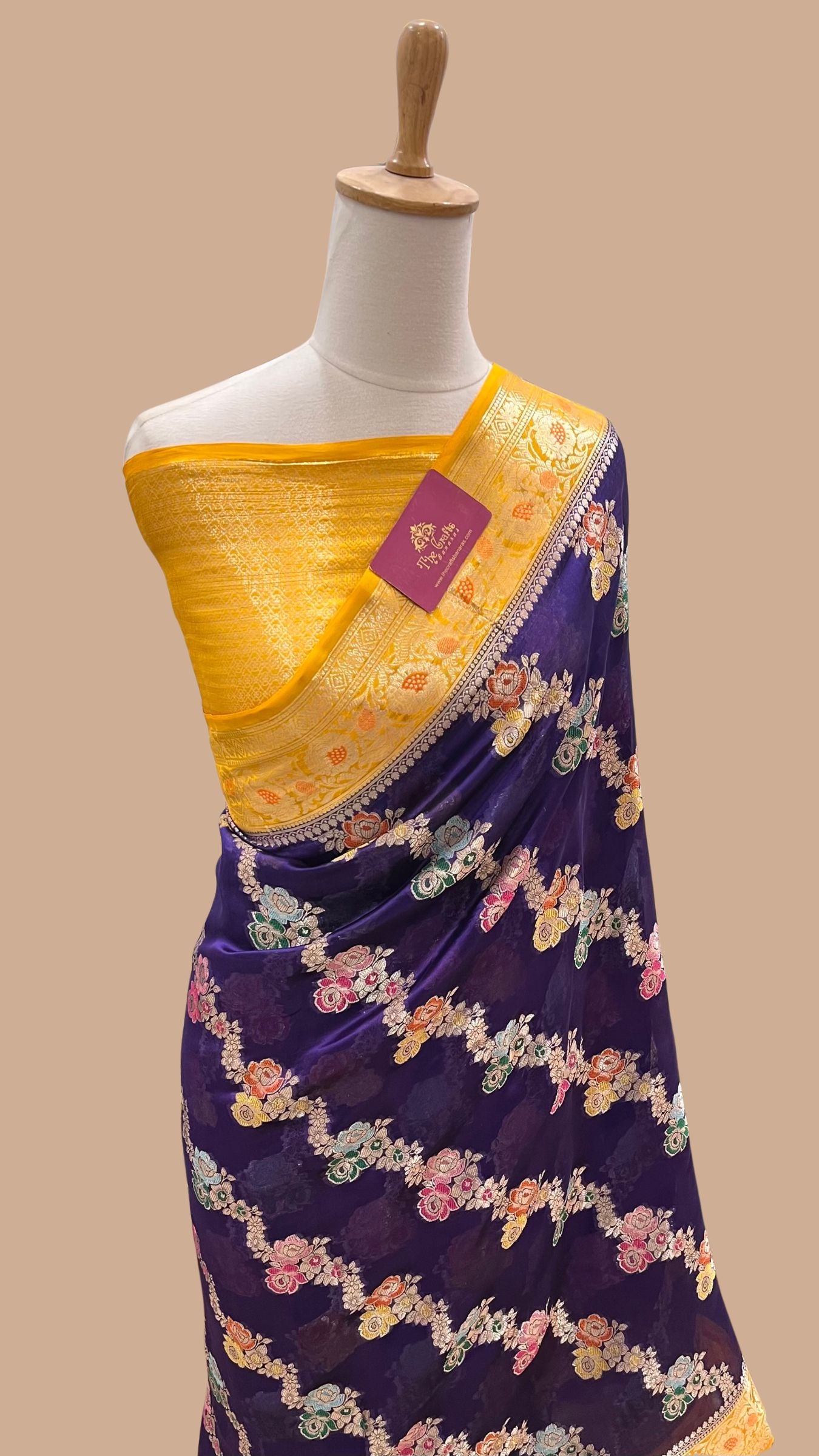 Pure Dupion Silk Banarasi Saree