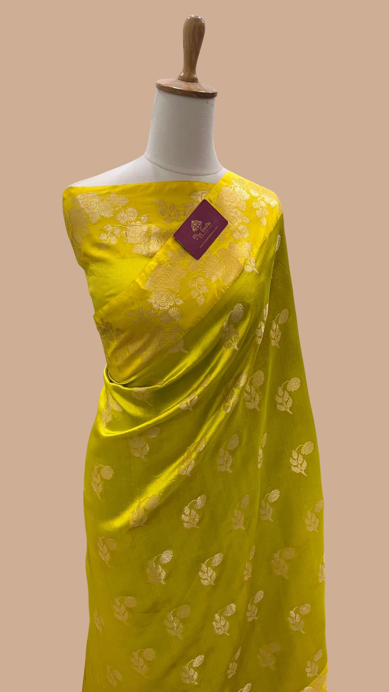 Pure Mango Silk Handloom Banarasi Saree
