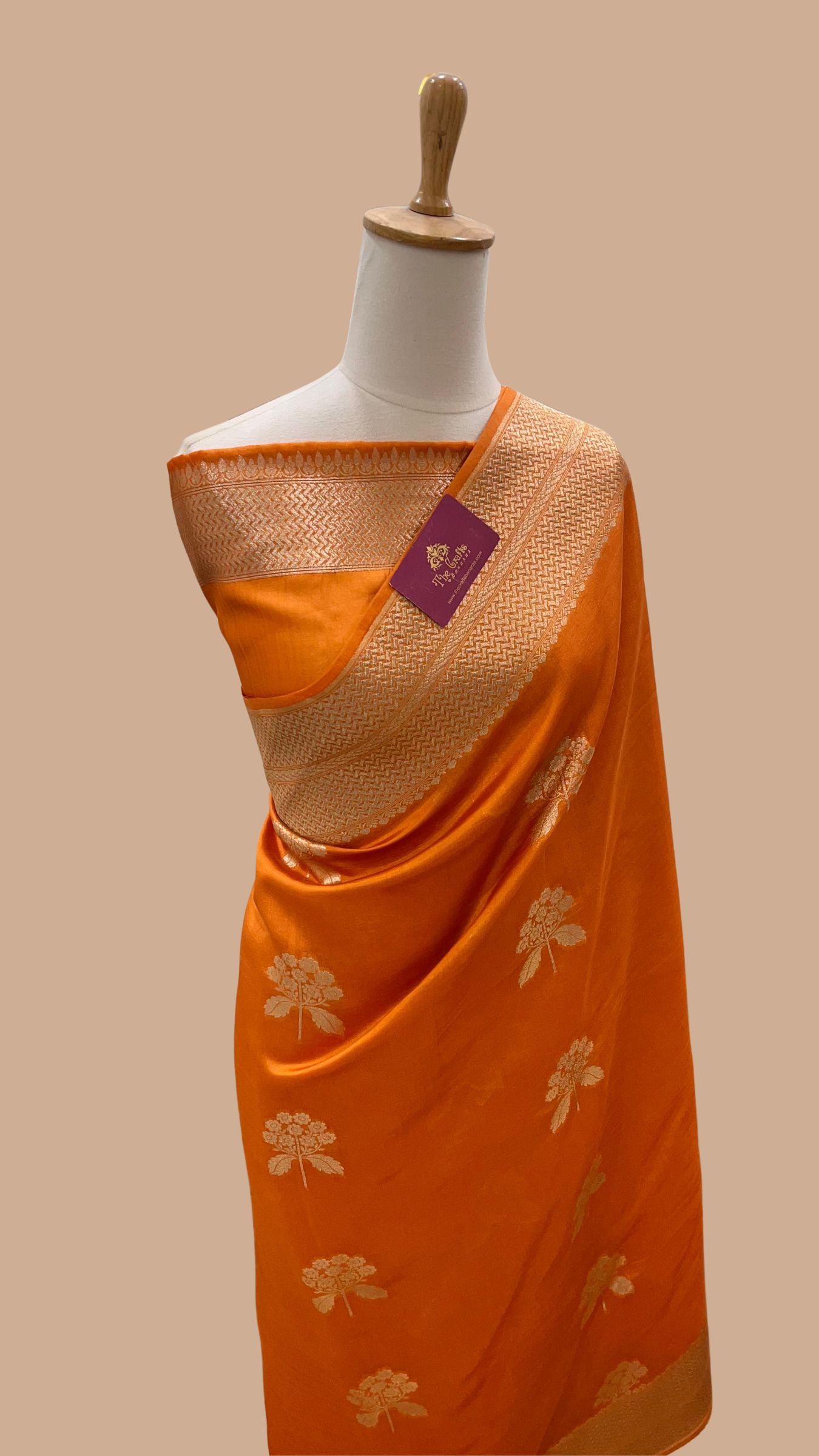 Pure Mango Silk Banarasi Saree