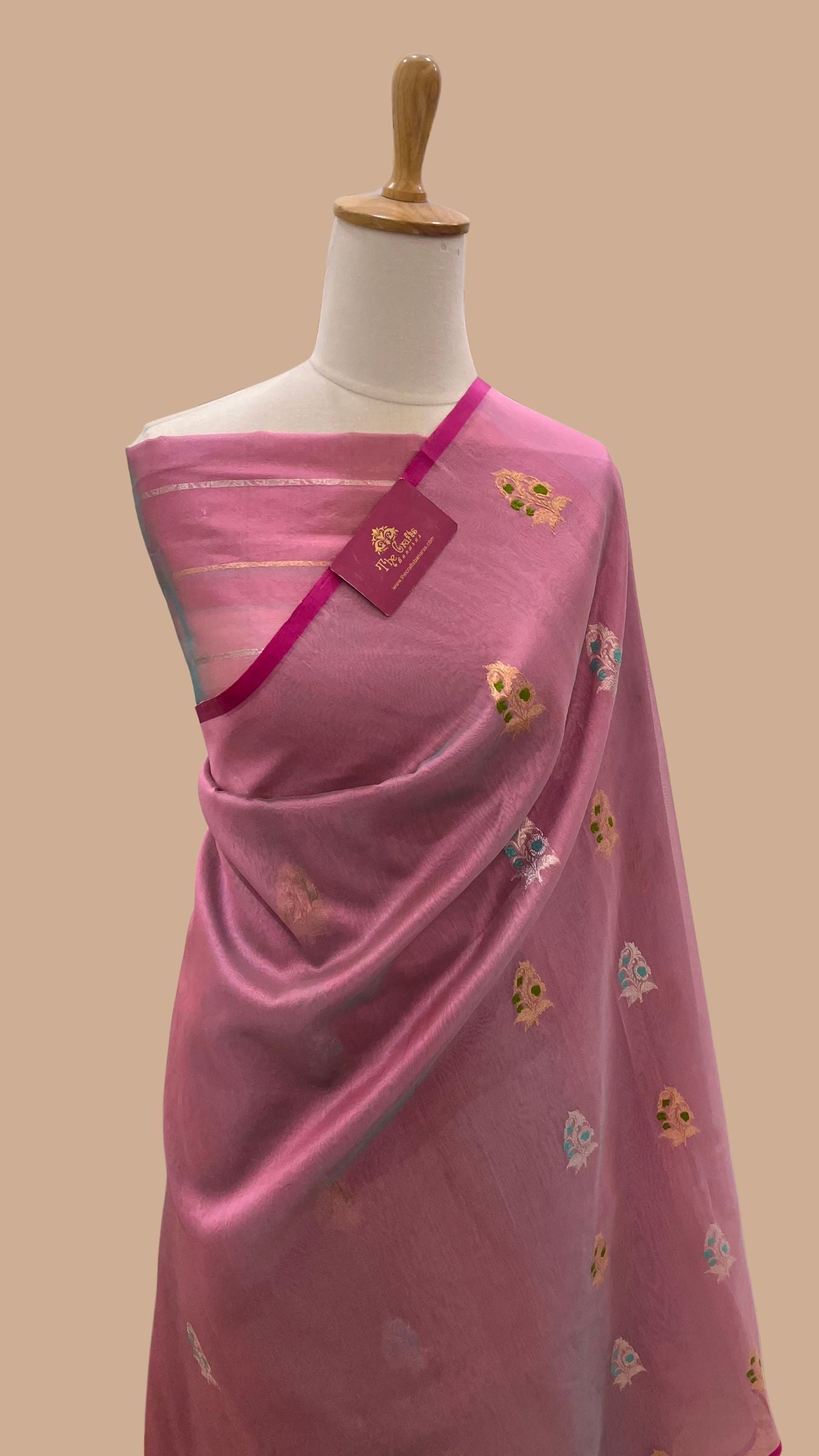 Pure Kora Silk Handloom Banarasi Saree