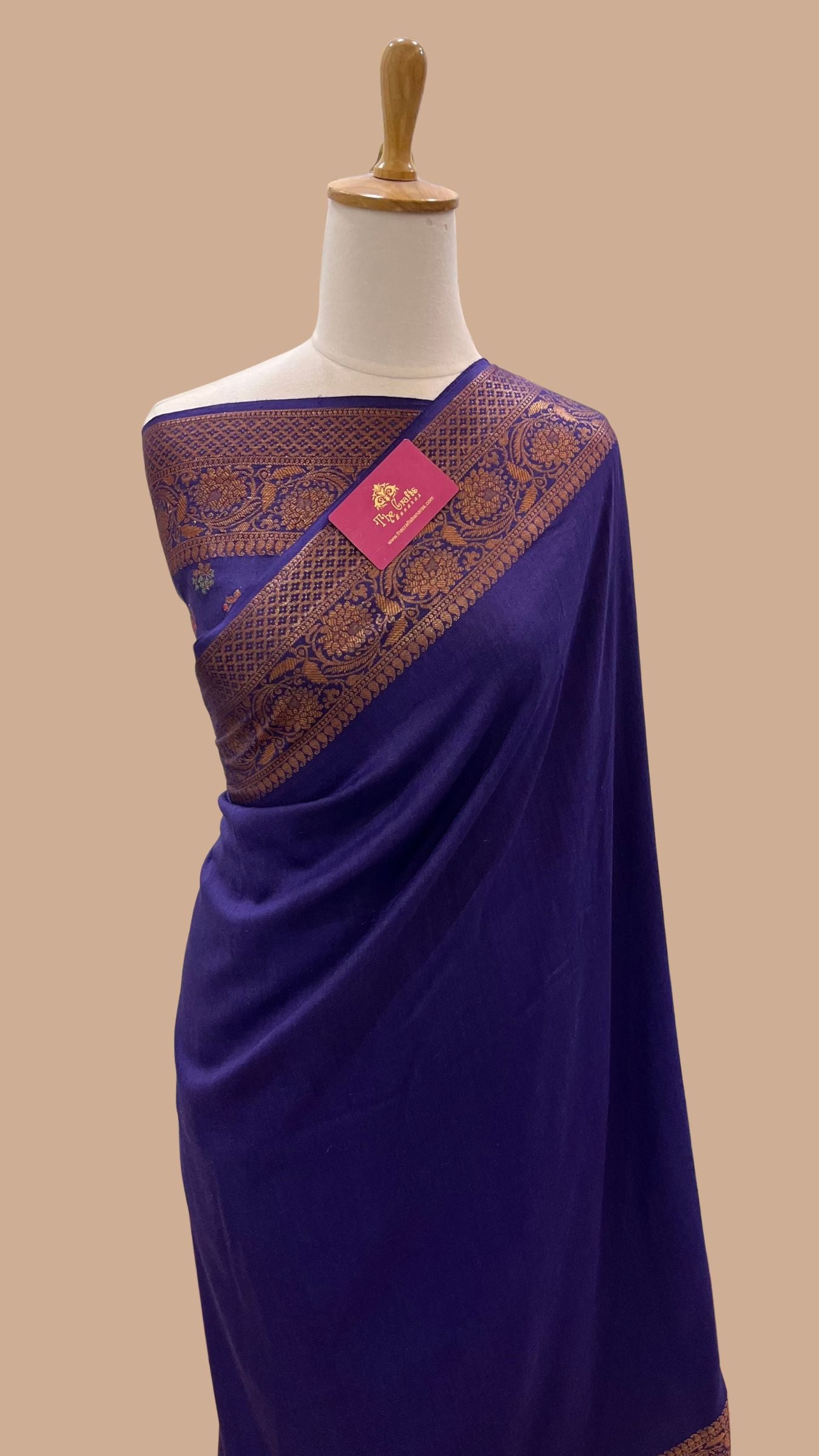 Pure Khaddi Chiffon Banarasi Saree
