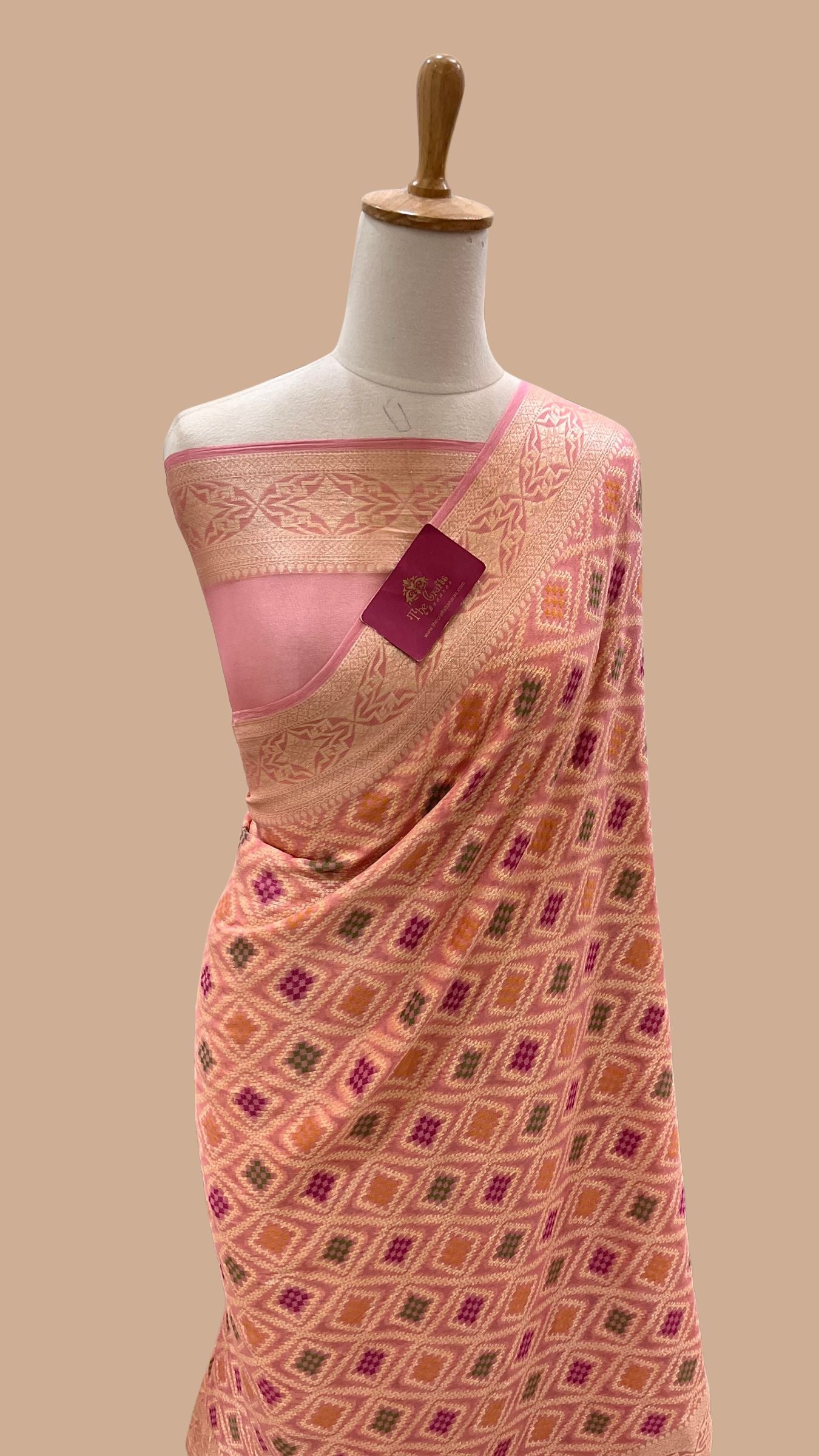 Pure Khaddi Chiffon Banarasi Saree