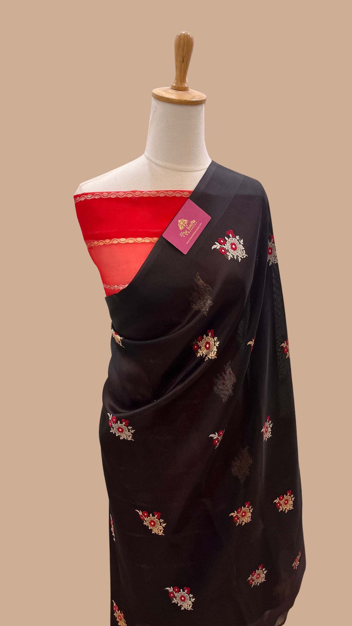 Pure Kora Silk Handloom Banarasi Saree