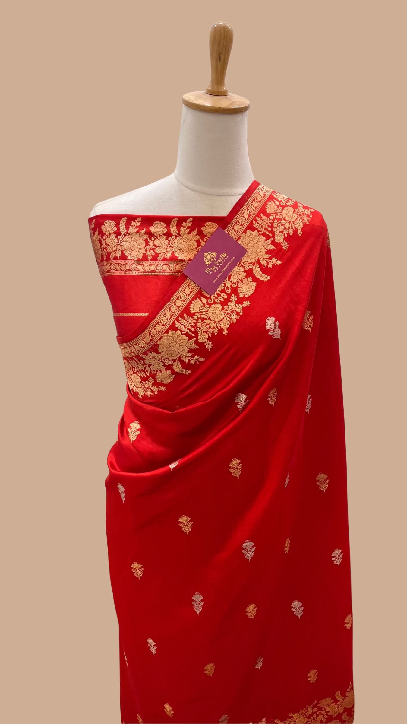 Pure Mango Silk Handloom Banarasi Saree