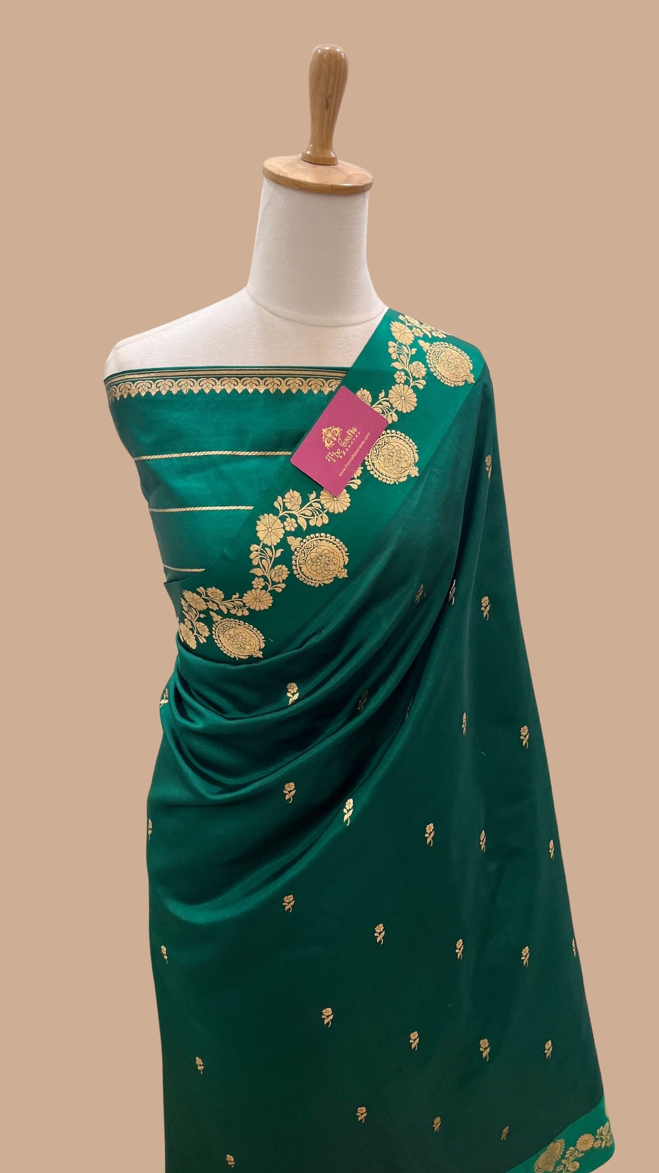 Pure Mango Silk Handloom Banarasi Saree