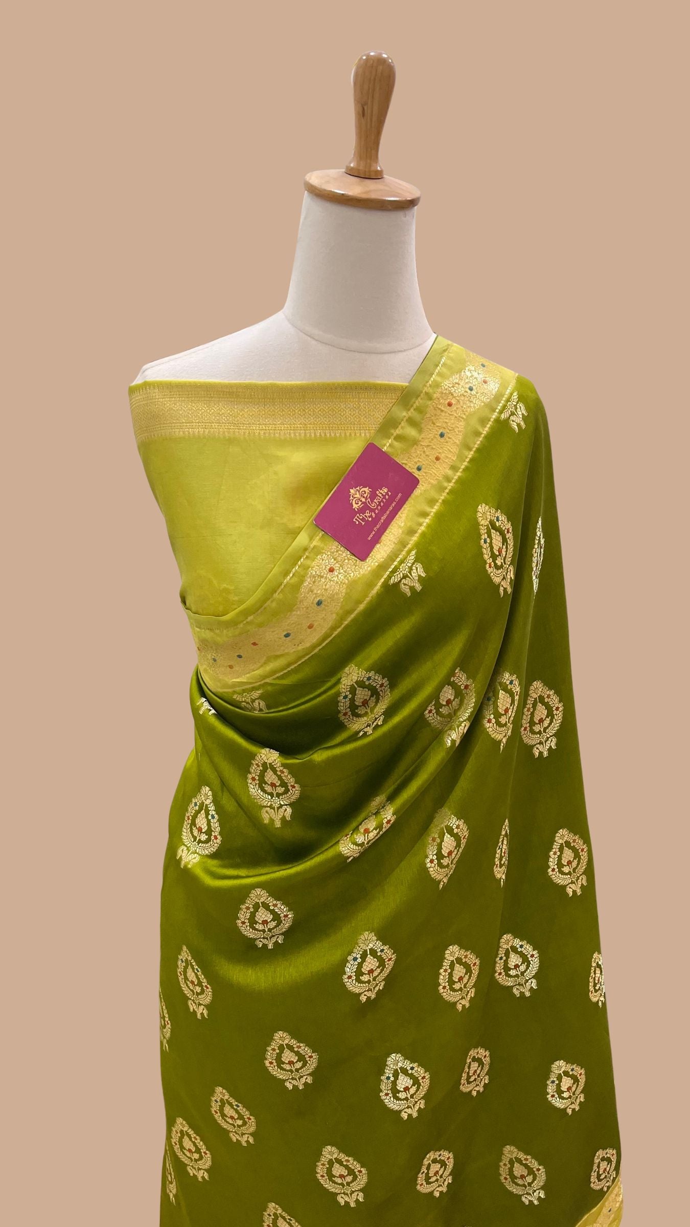 Pure Mango Silk Banarasi Saree