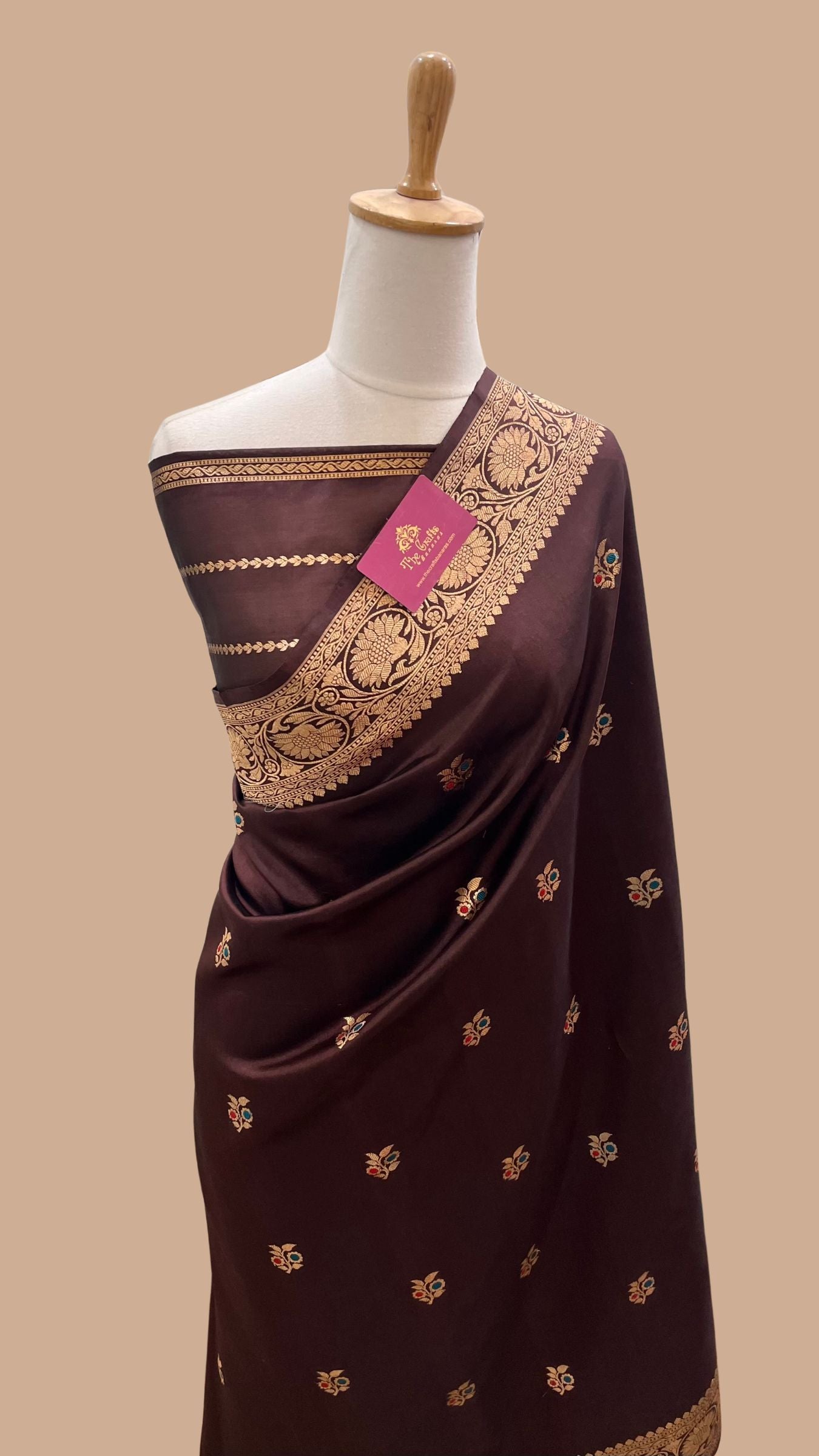 Pure Mango Silk Handloom Banarasi Saree