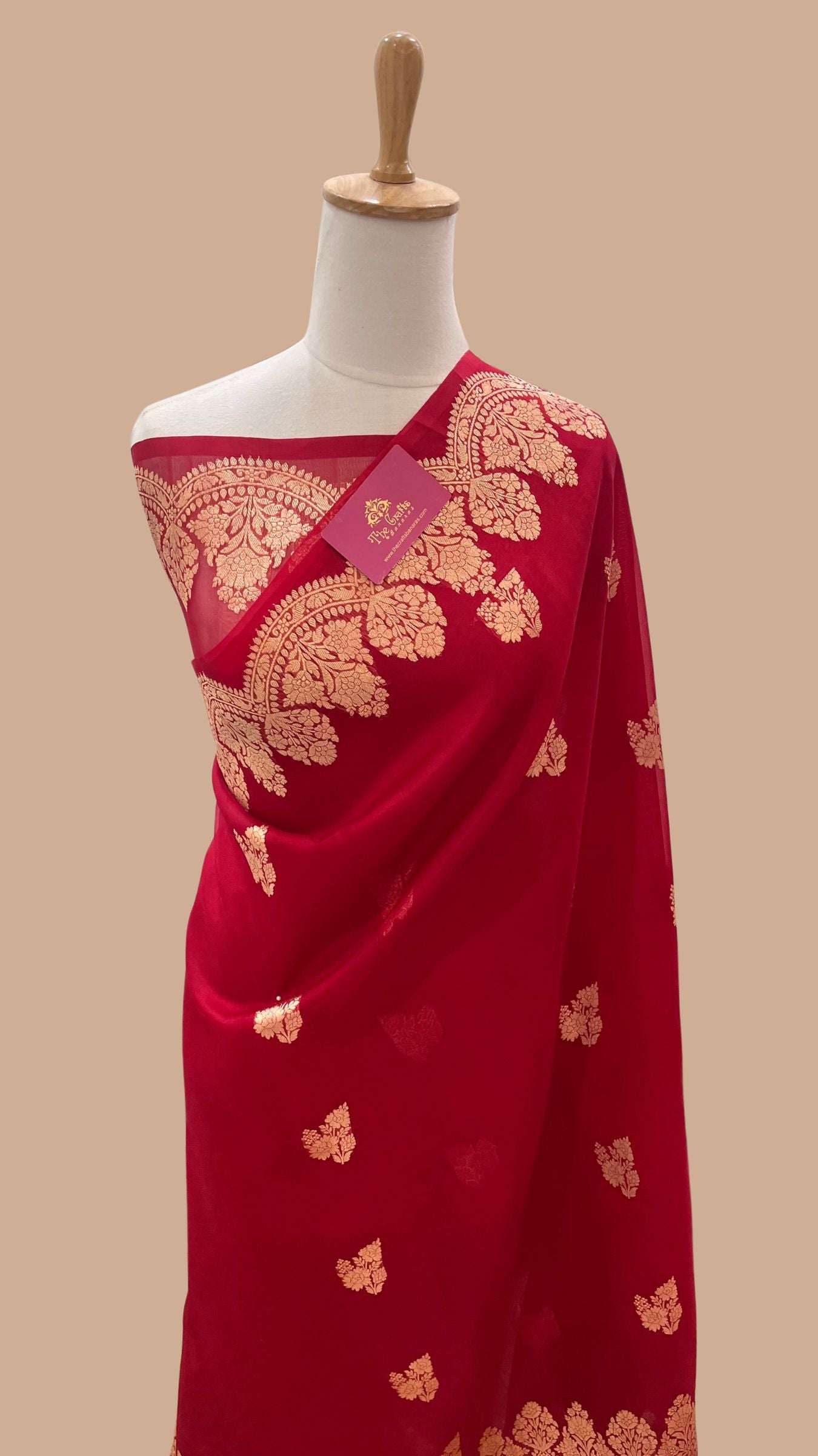 Pure Kora Silk Handloom Banarasi Saree