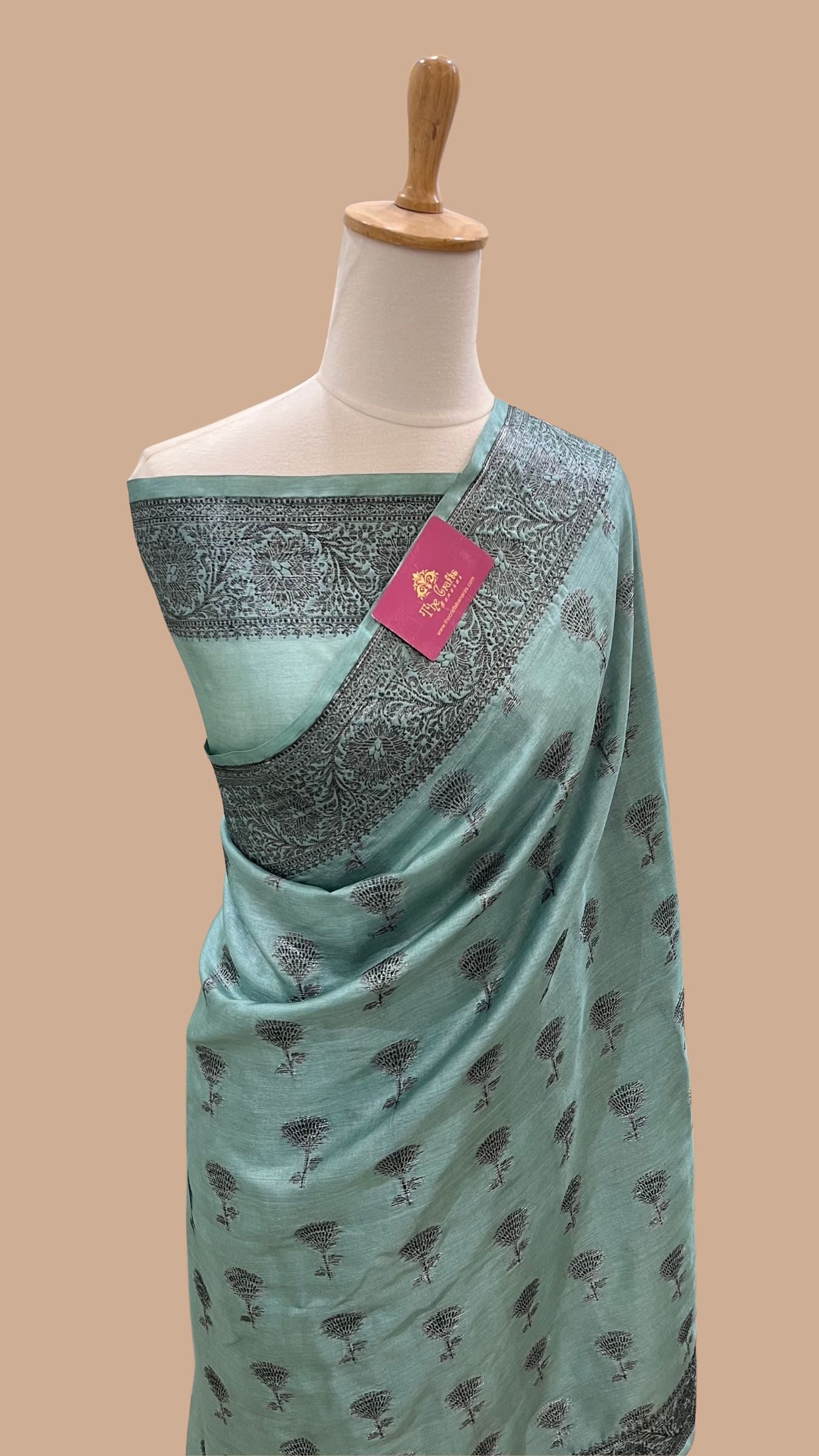 Pure Tussar Silk Banarasi Saree