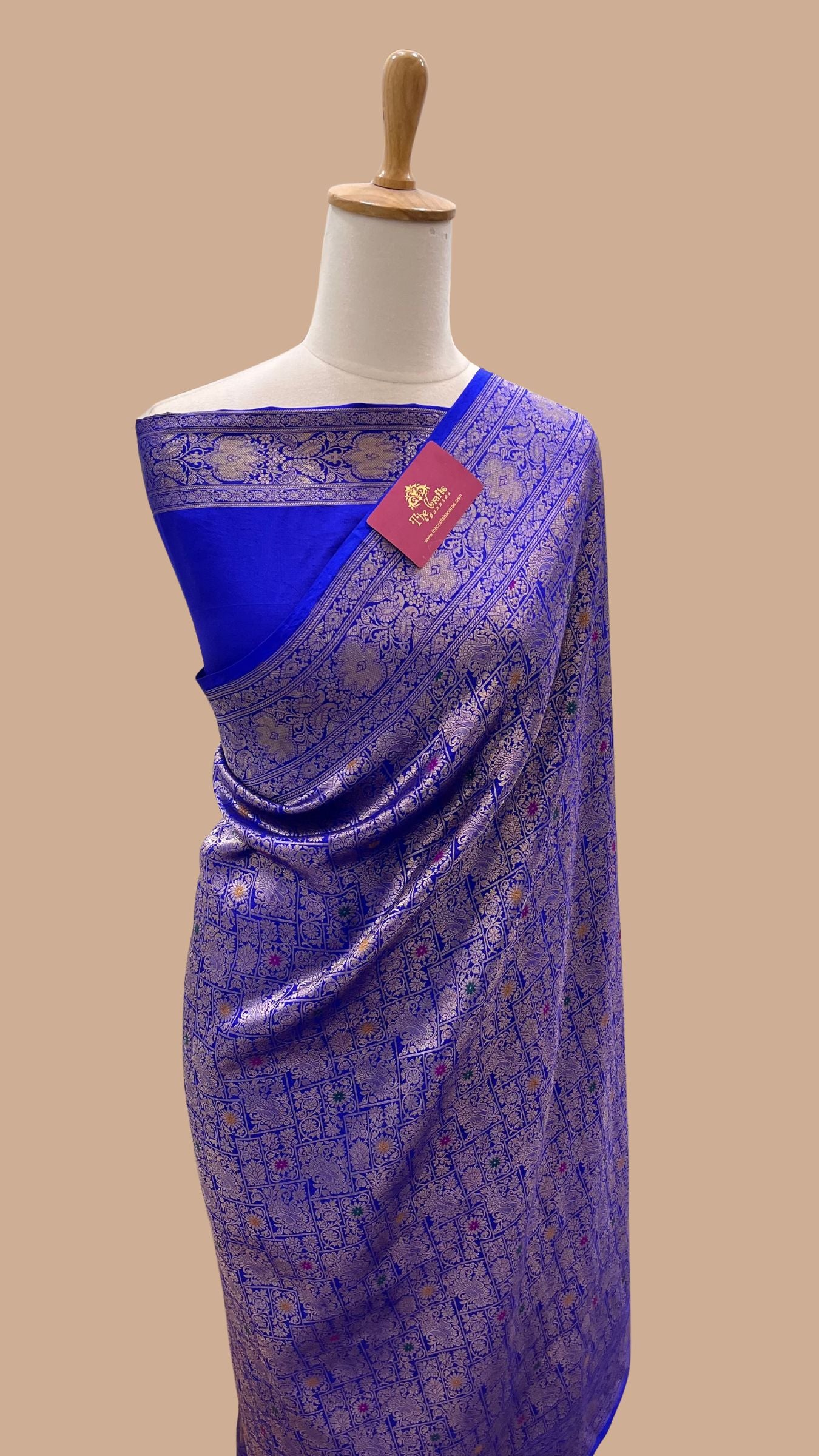 Pure Katan Silk Handloom Banarasi Saree - Tanchui Brocade Meena