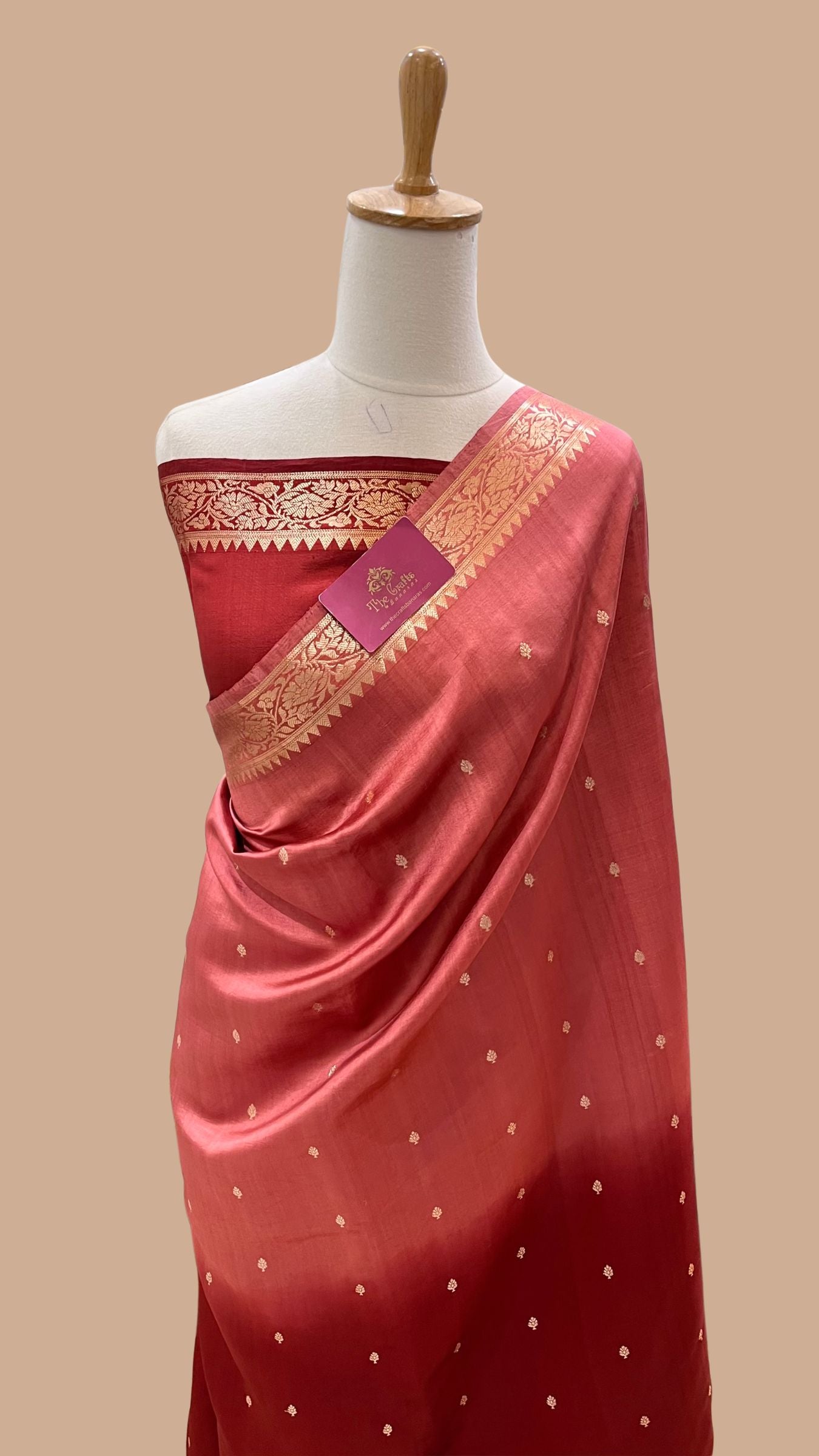 Pure Mango Silk Handloom Banarasi Saree