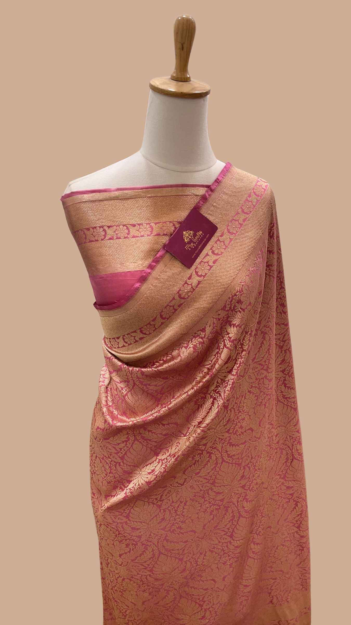 Pure Katan Silk Handloom Banarasi Saree - Tanchui Brocade