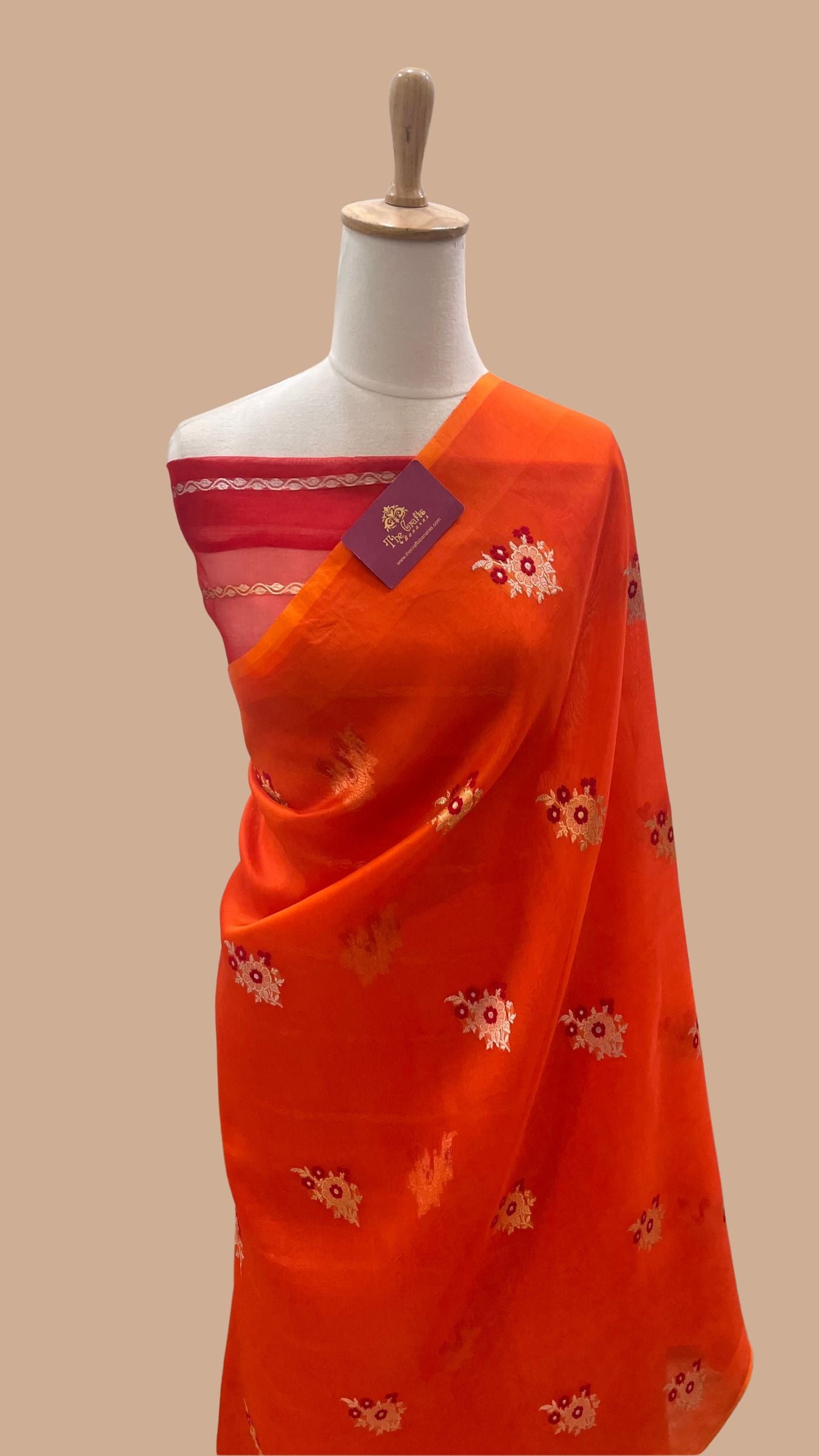 Pure Kora Silk Handloom Banarasi Saree