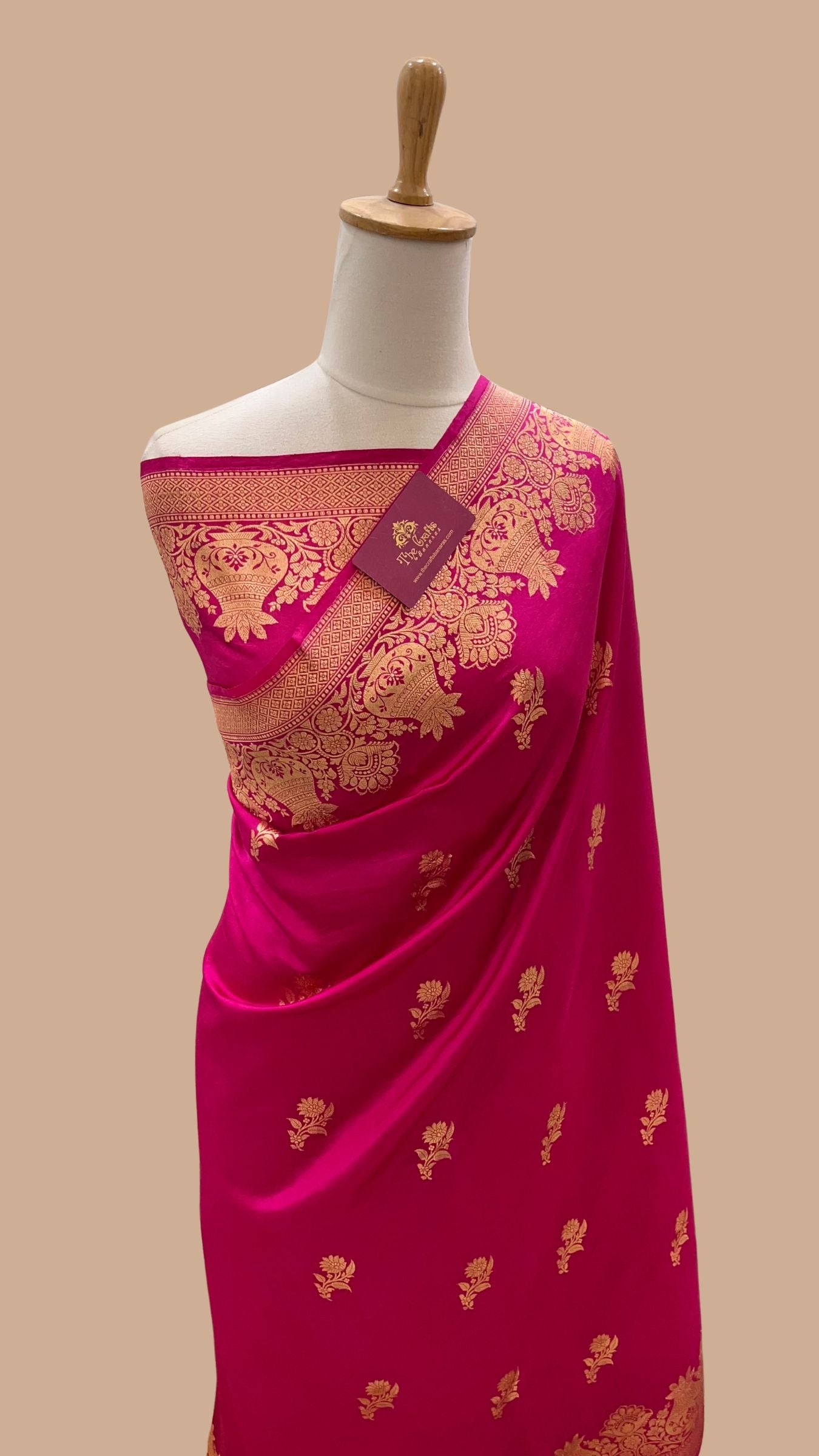 Pure Mango Silk Handloom Banarasi Saree