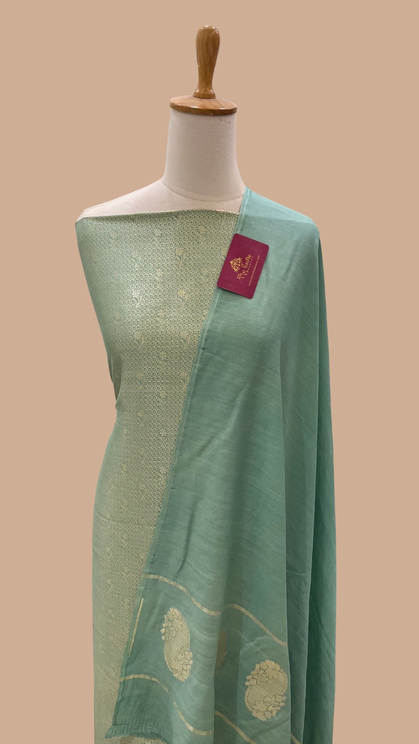 Pure Munga Silk Banarasi Dress Material