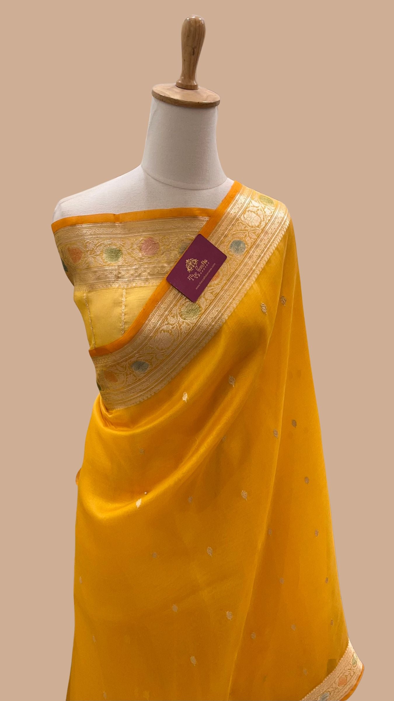 Pure Kora Silk Handloom Banarasi Saree