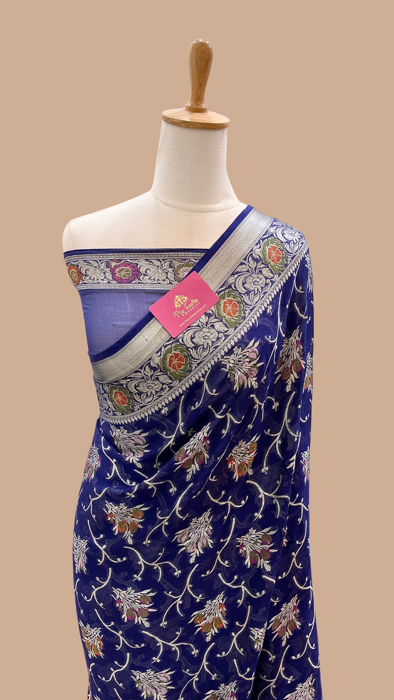 Pure Khaddi Chiffon Banarasi Saree