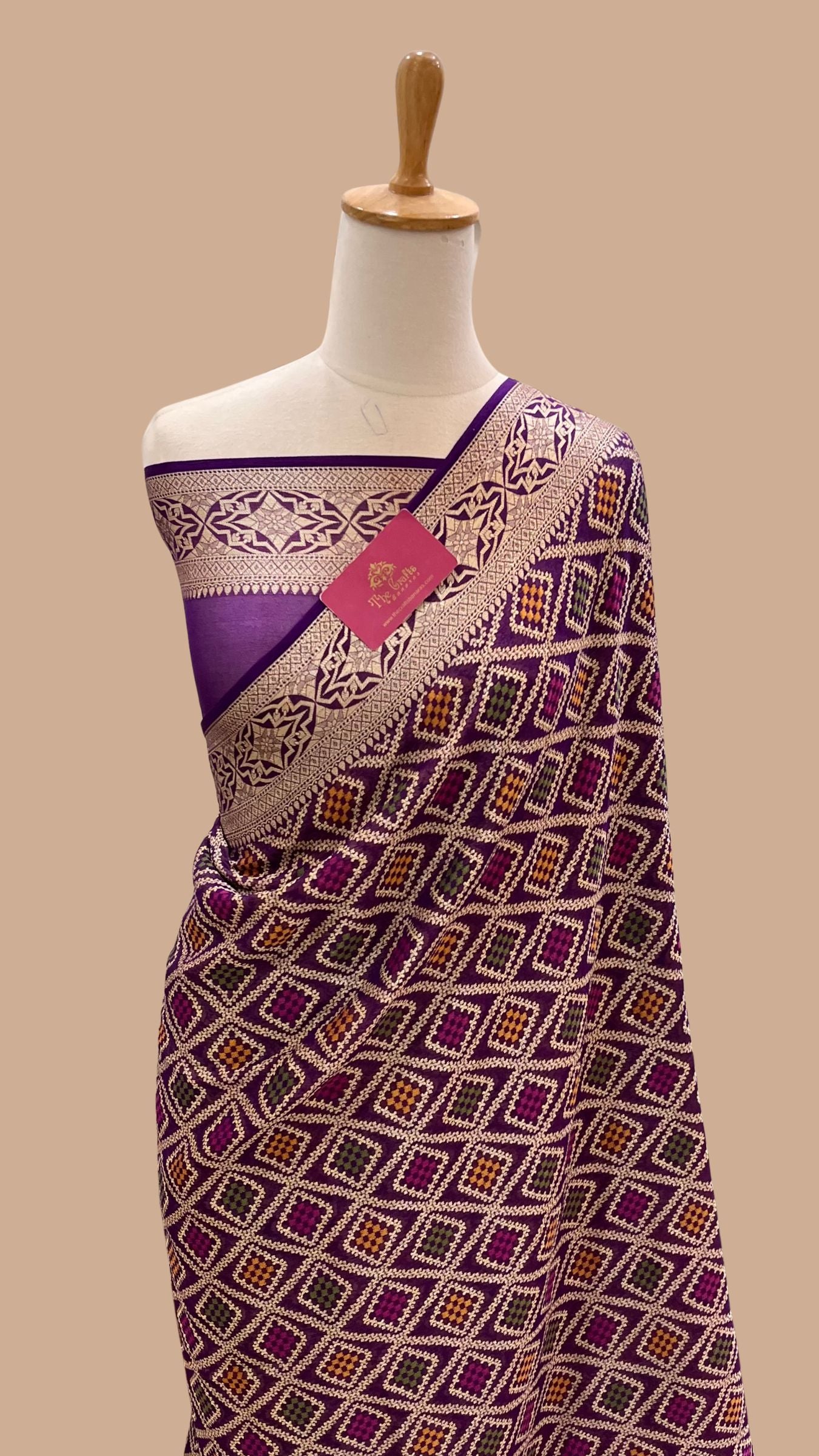Pure Khaddi Chiffon Banarasi Saree