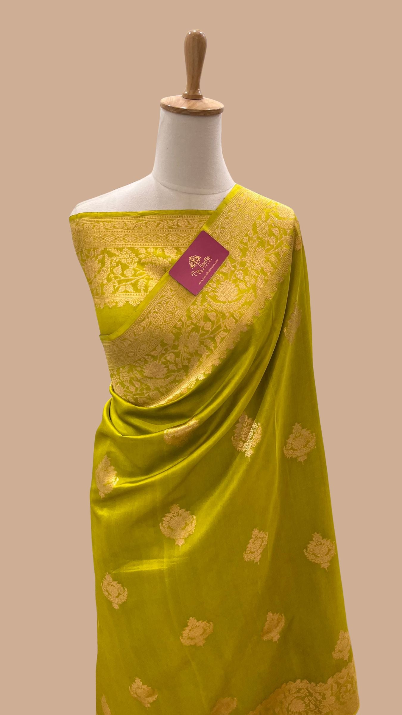 Pure Mango Silk Handloom Banarasi Saree