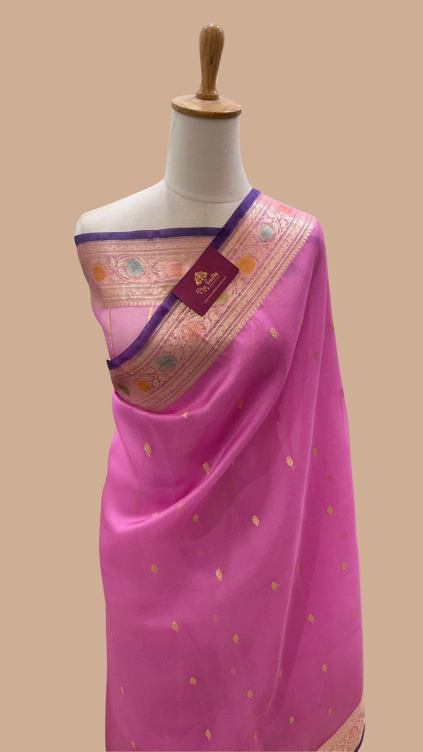 Pure Kora Silk Handloom Banarasi Saree