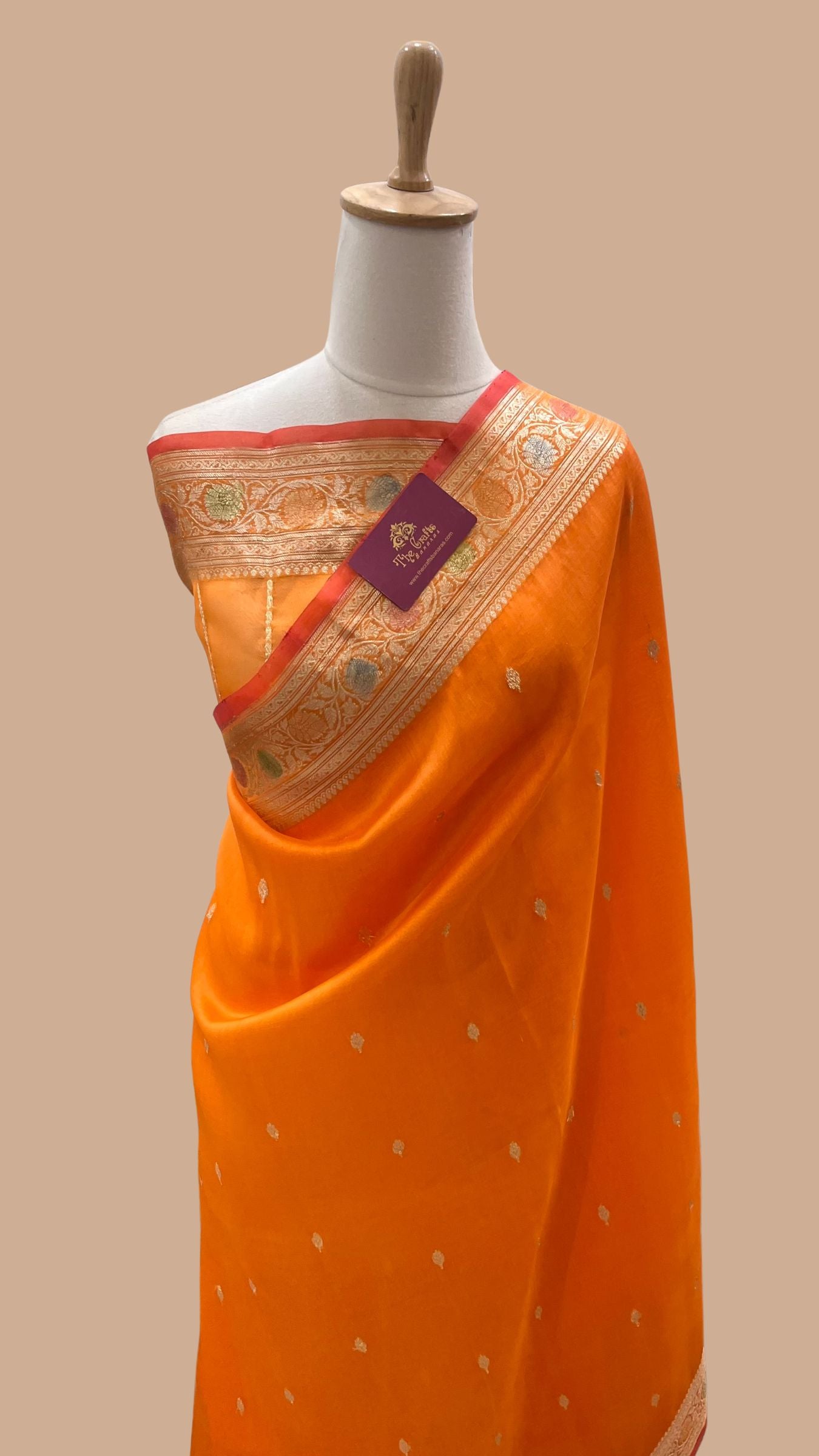 Pure Kora Silk Handloom Banarasi Saree