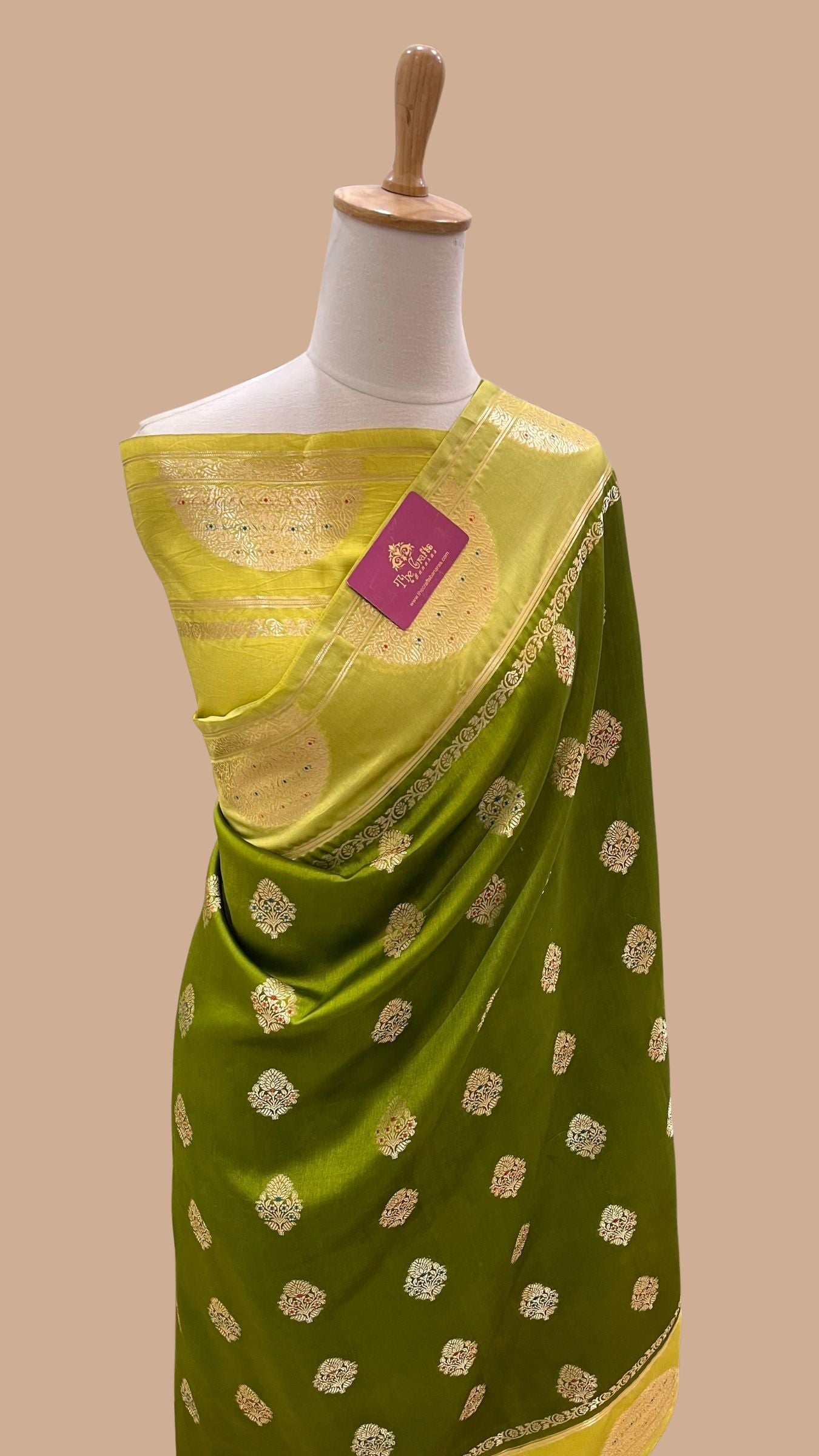 Pure Mango Silk Banarasi Saree