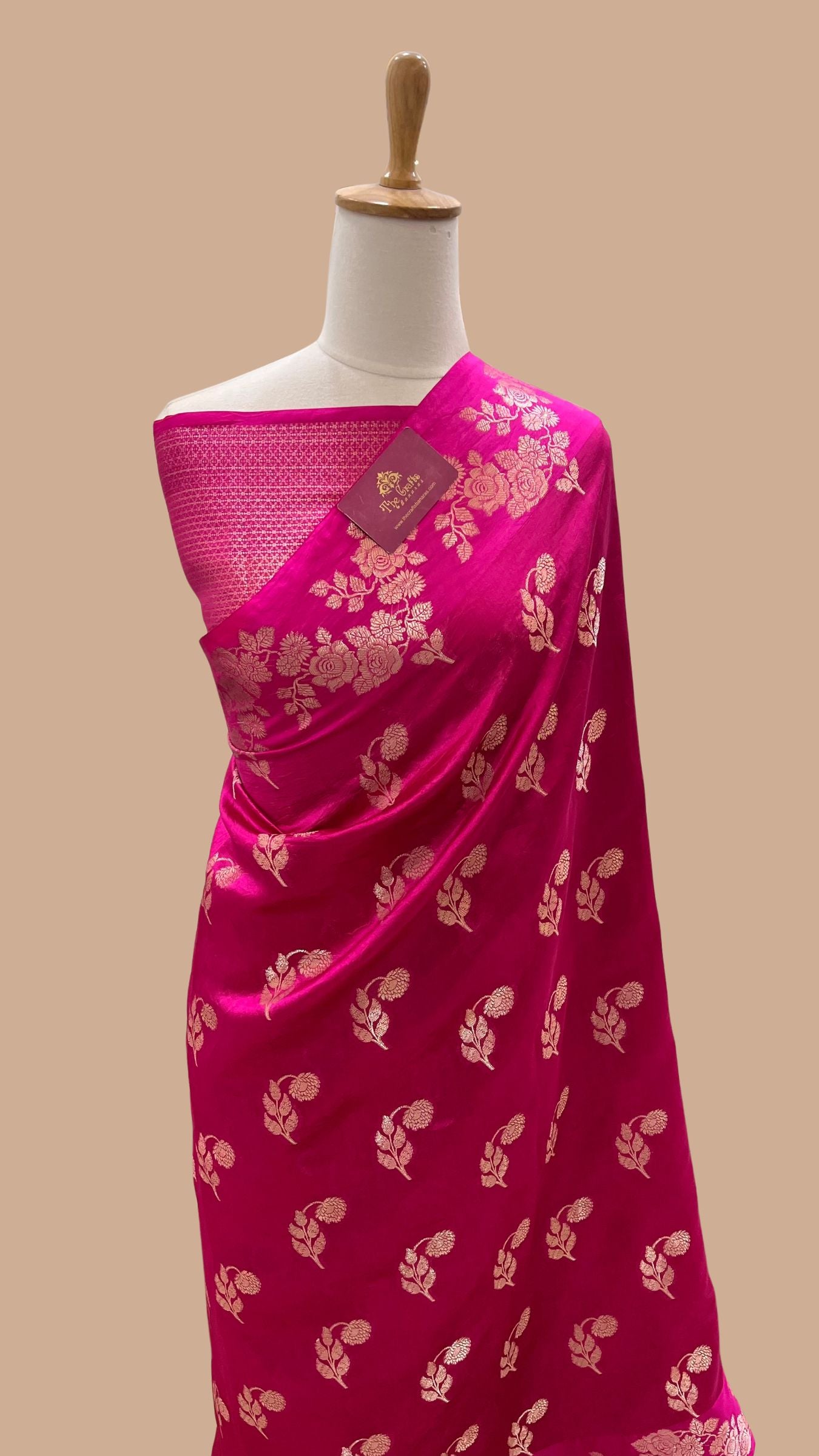 Pure Mango Silk Handloom Banarasi Saree